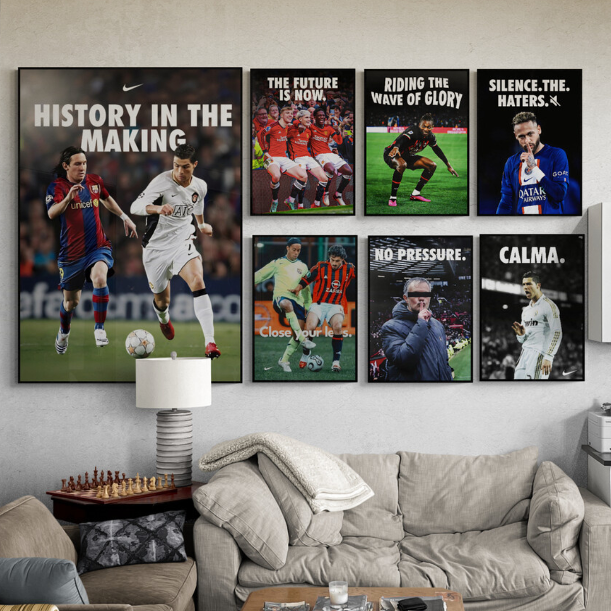 Football Legends Poster – Bundle Set – Iconic Football Moments Wall Art