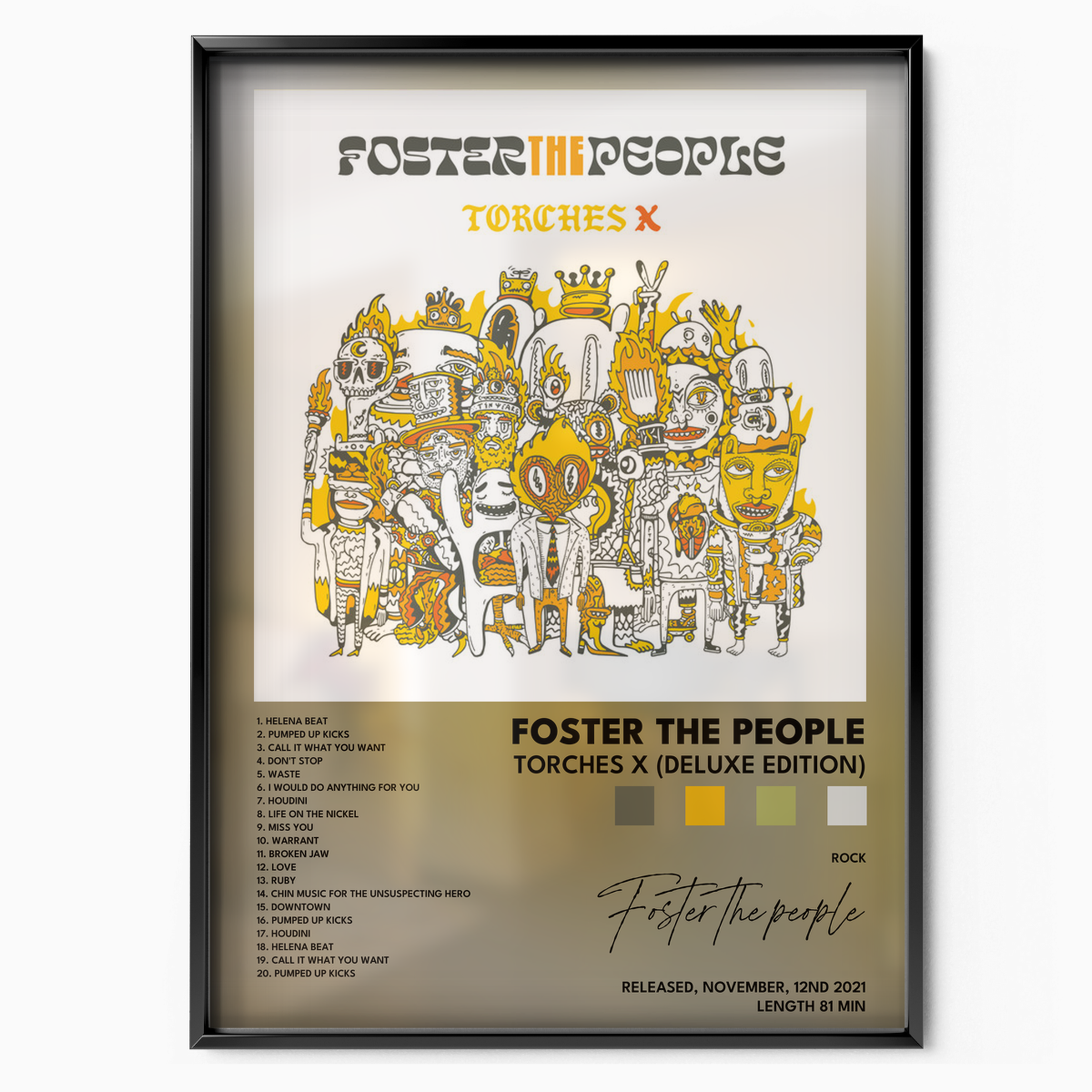 foster the people Torches X Deluxe Edition poster