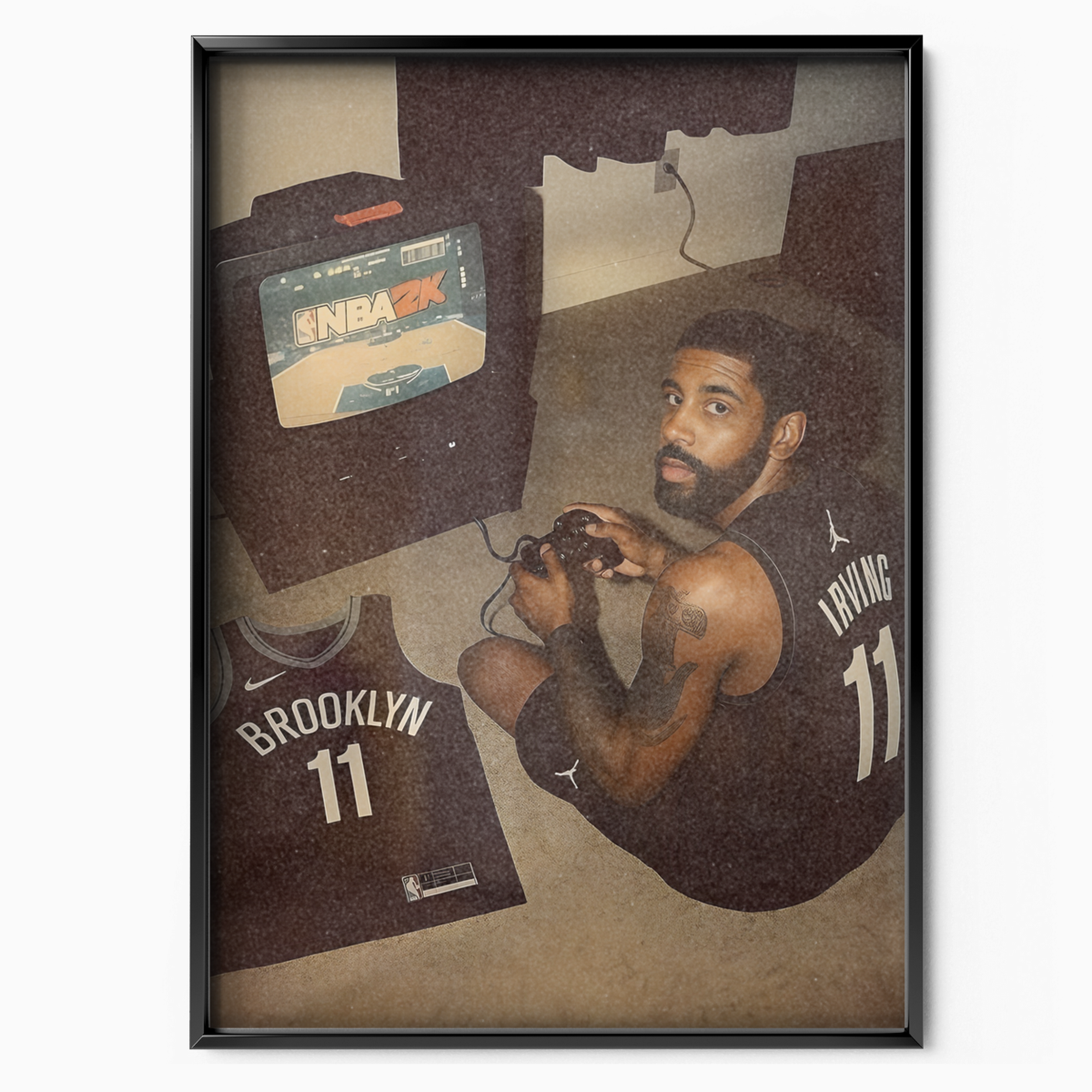 Kyrie Irving Brooklyn Nets Gamer Poster (#11)