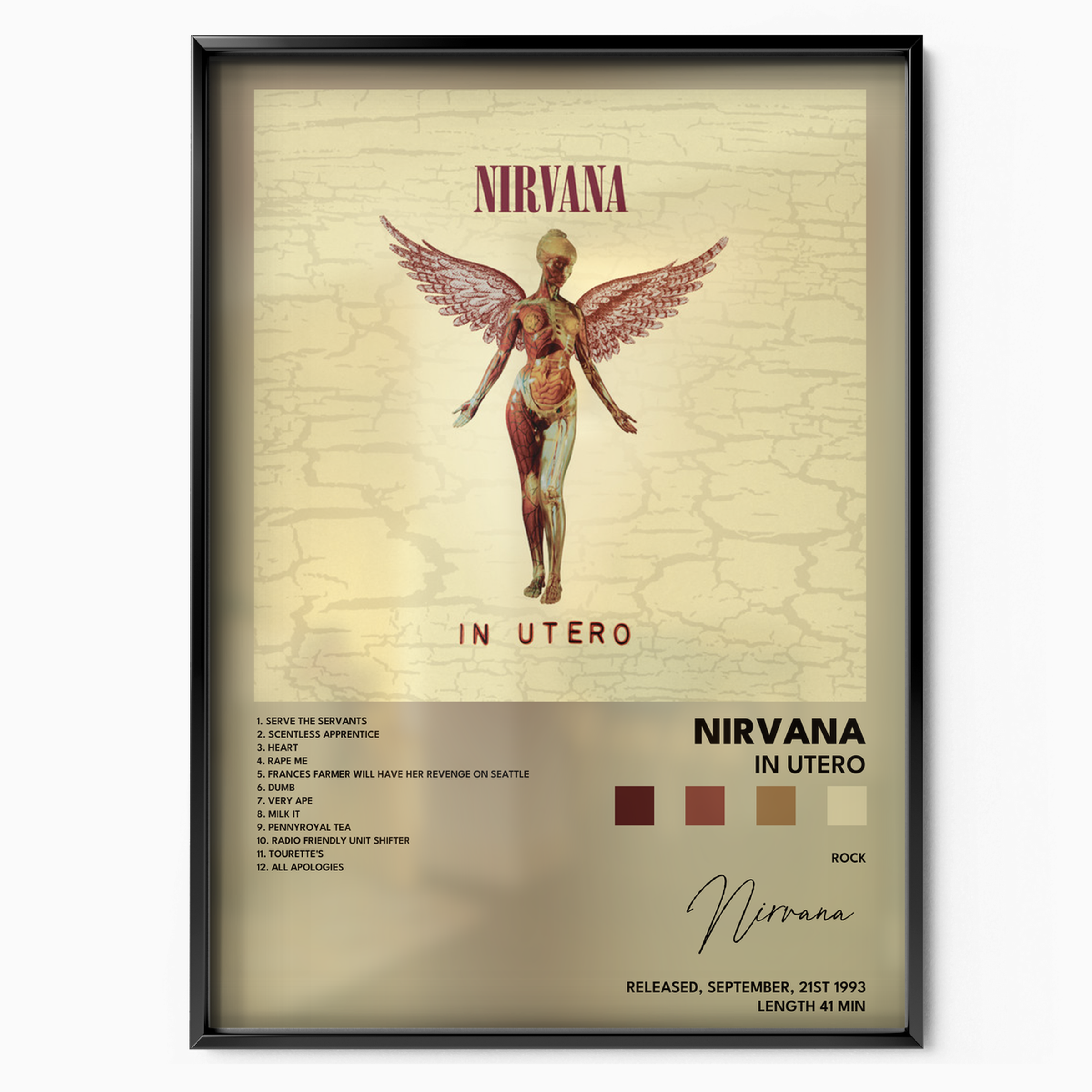 nirvana In Utero poster
