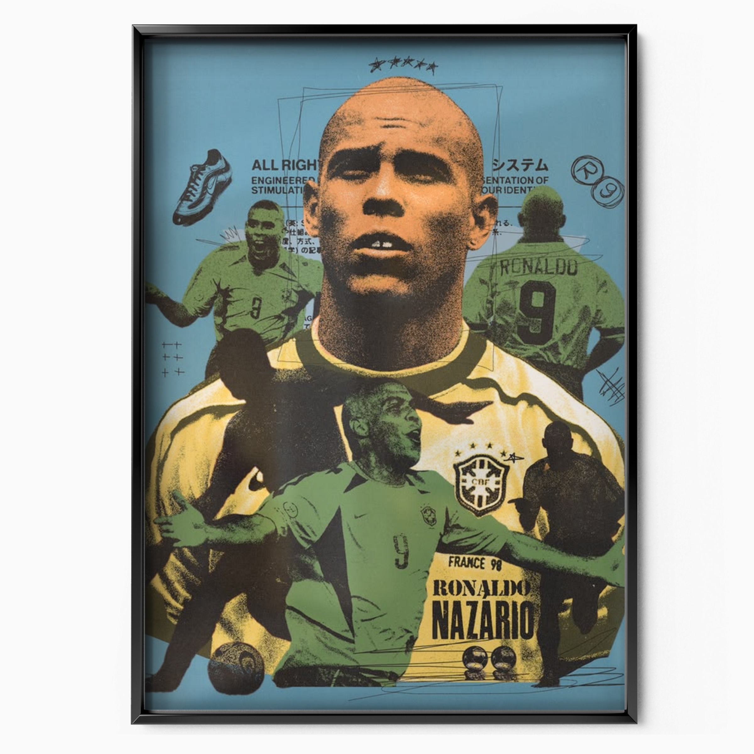 Ronaldo Nazario - France 98 Poster