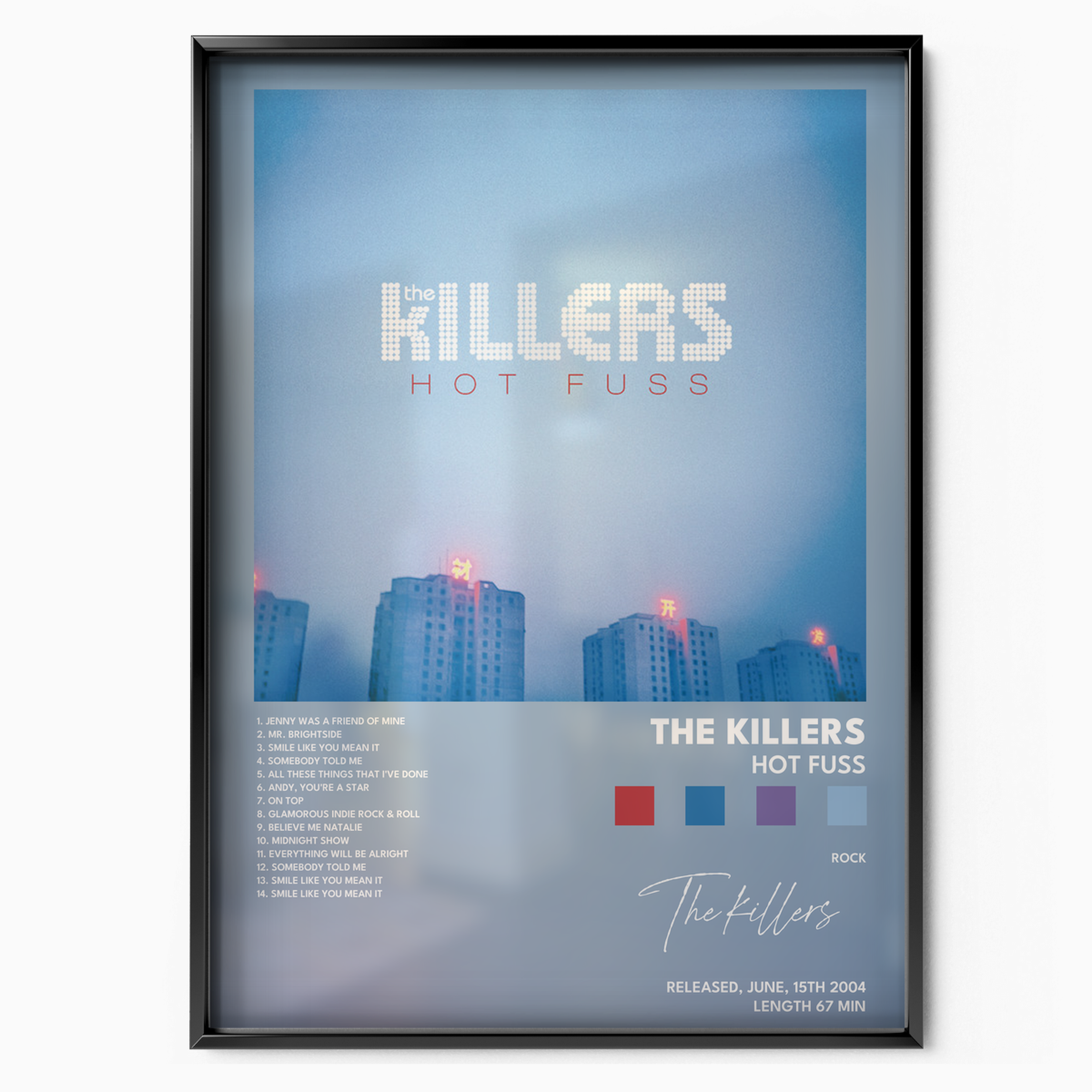 the killers Hot Fuss poster