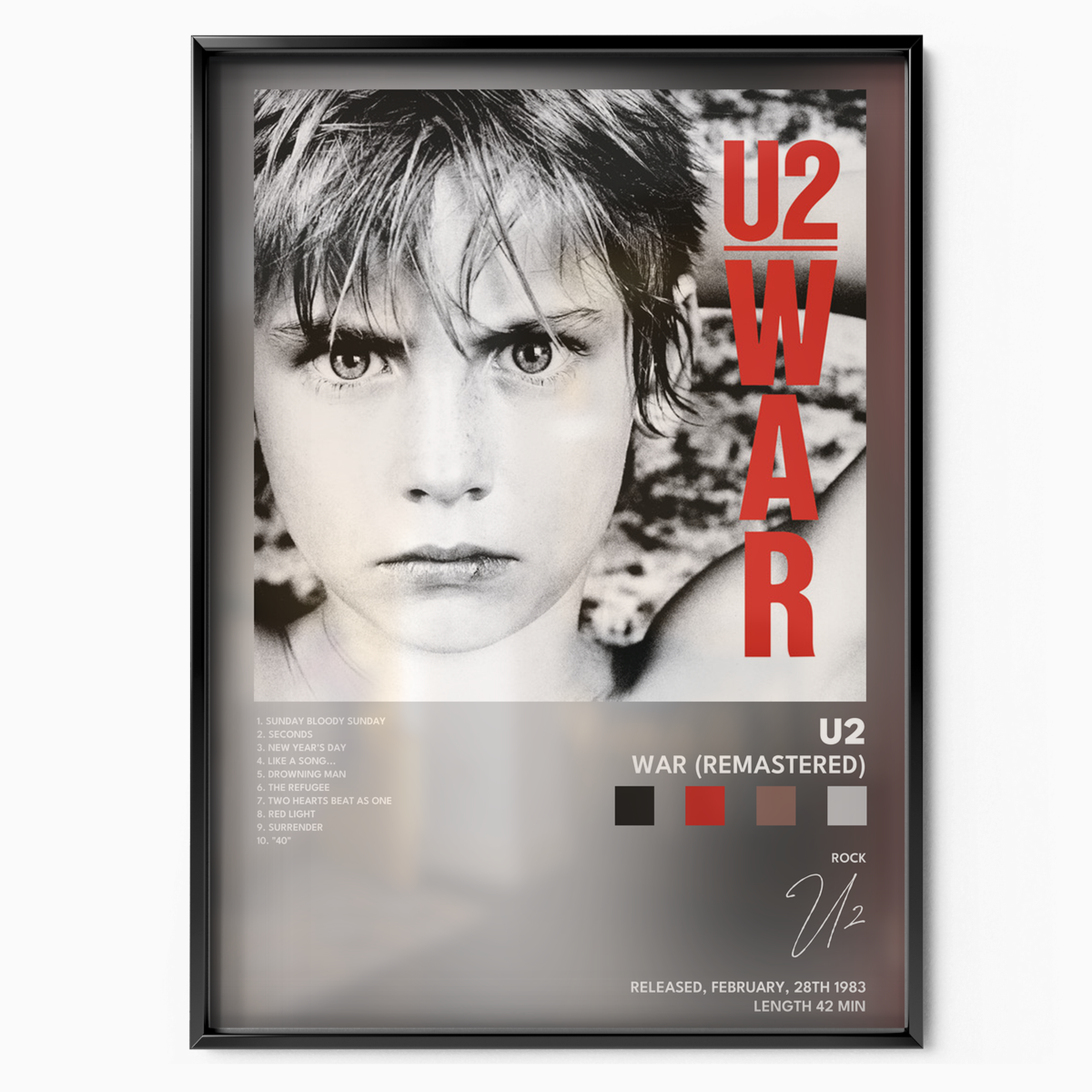 u2 War Remastered poster