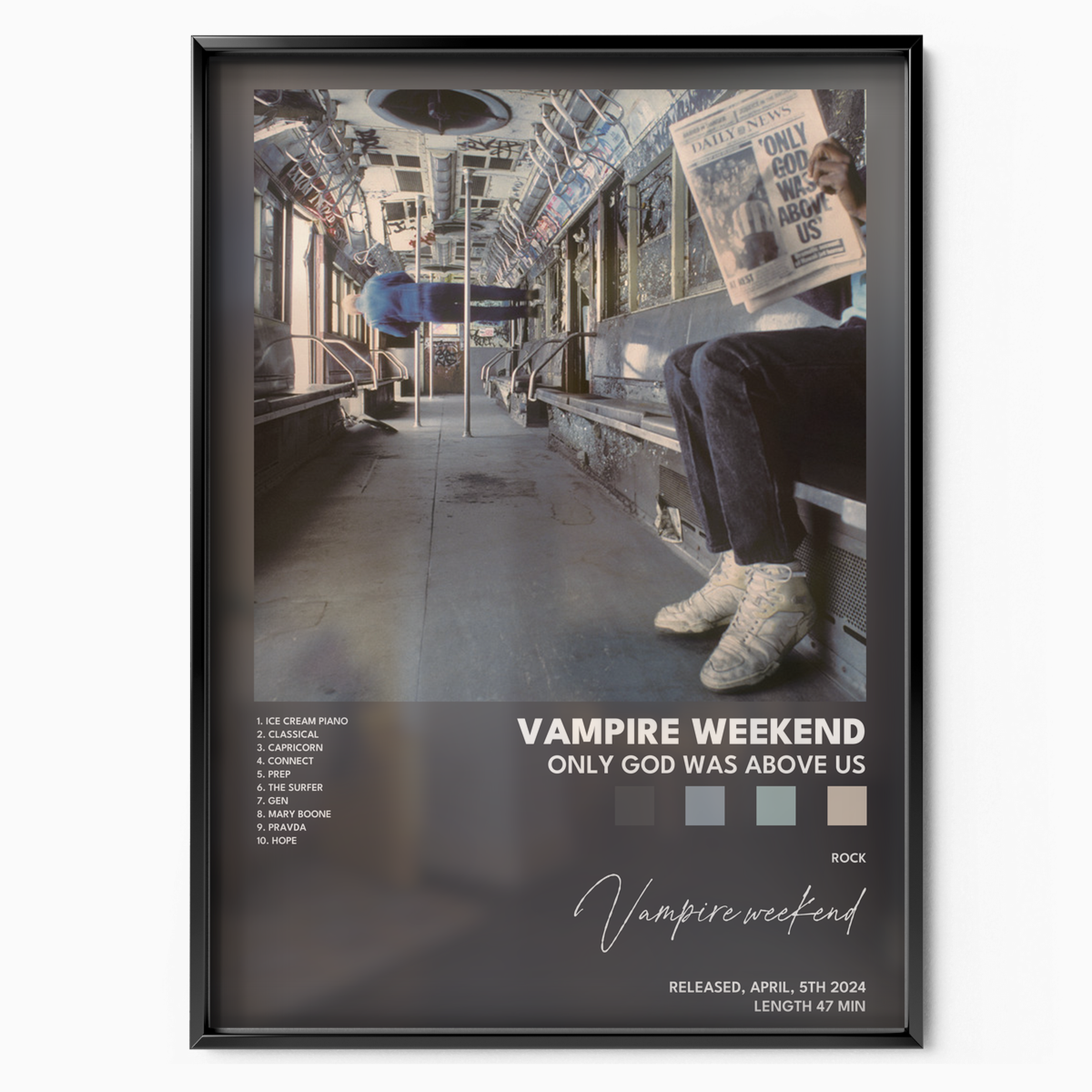 vampire weekend Only God Was Above Us poster
