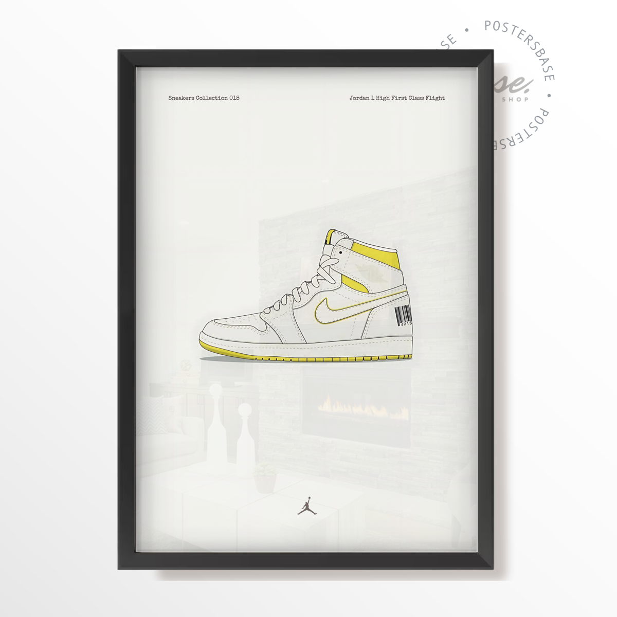 Jordan 1 High First Class Flight Poster from 7.95 Free Shipping Posters Base