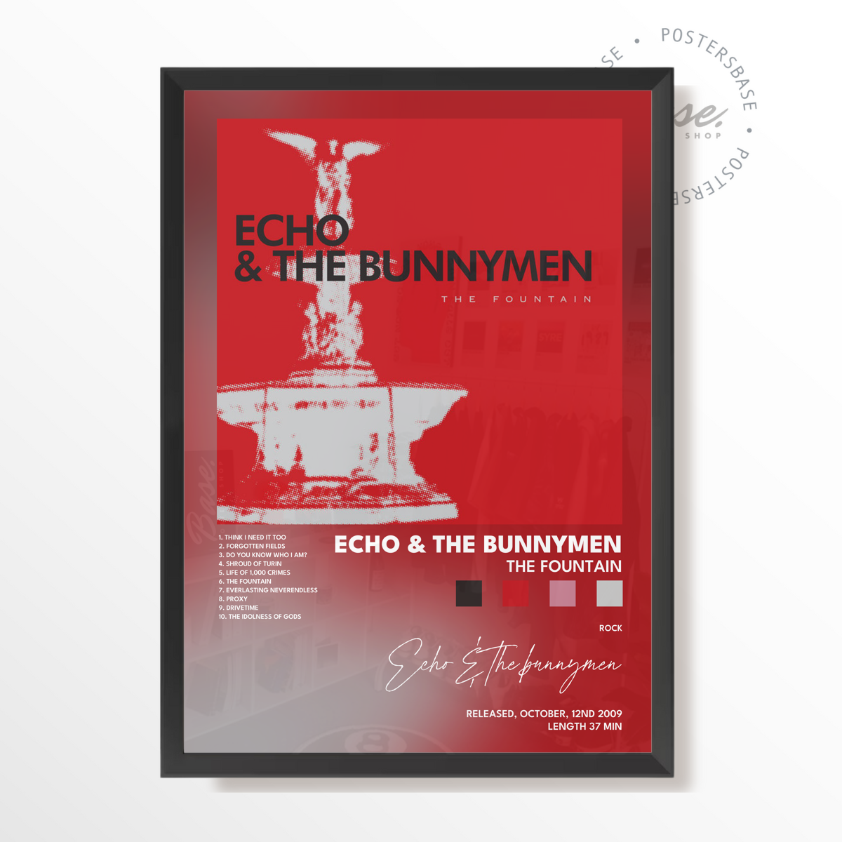 echo the bunnymen The Fountain poster