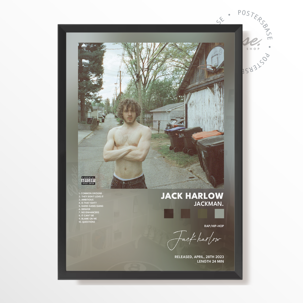 Jack Harlow Denver Jack Harlow Jackman Poster A4 Without Frame