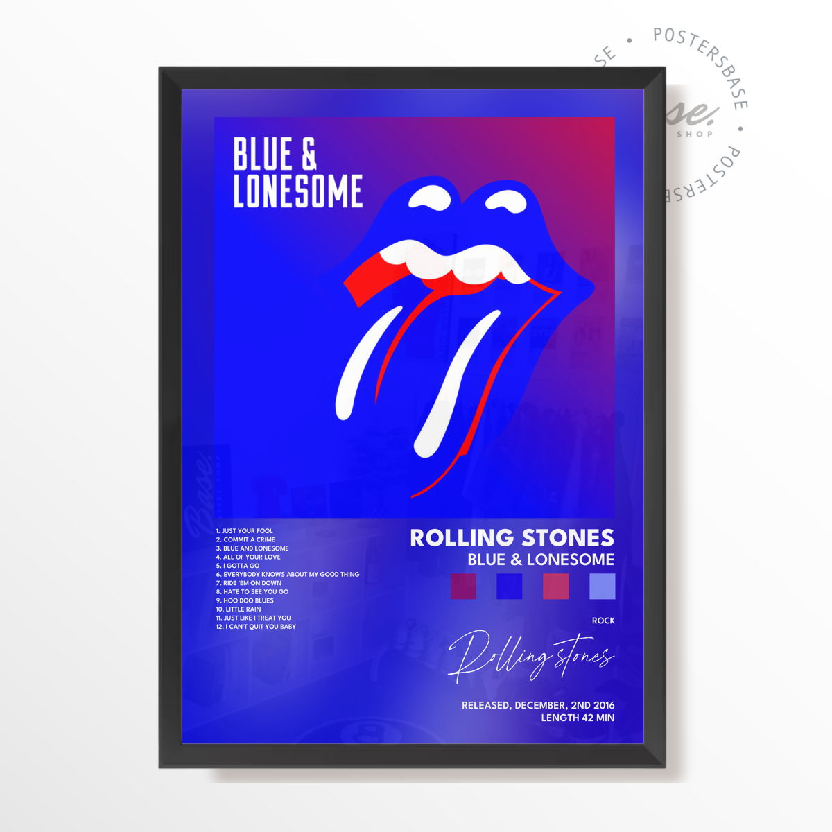 rolling stones Blue Lonesome poster