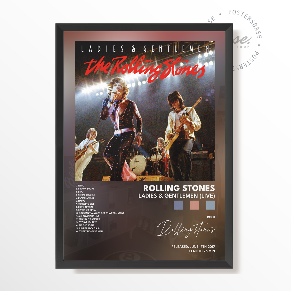 rolling stones Ladies Gentlemen Live poster