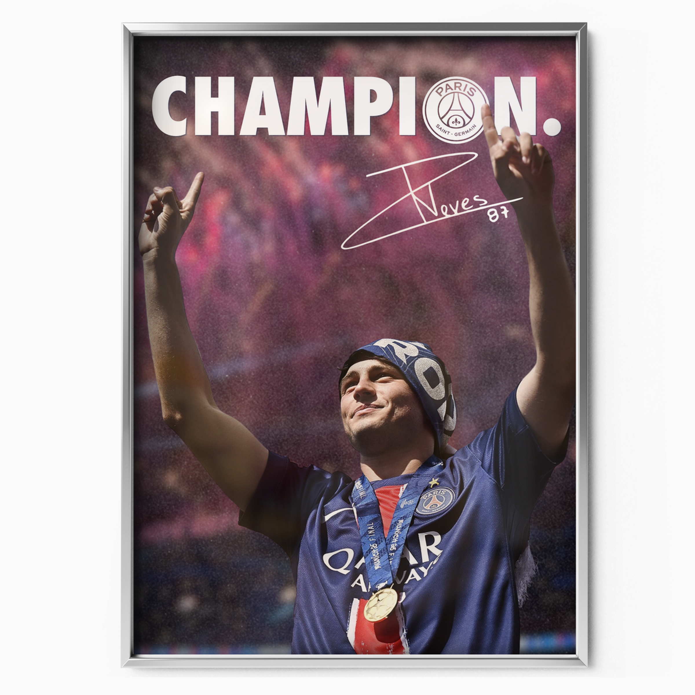 Joao Neves 'champion.'