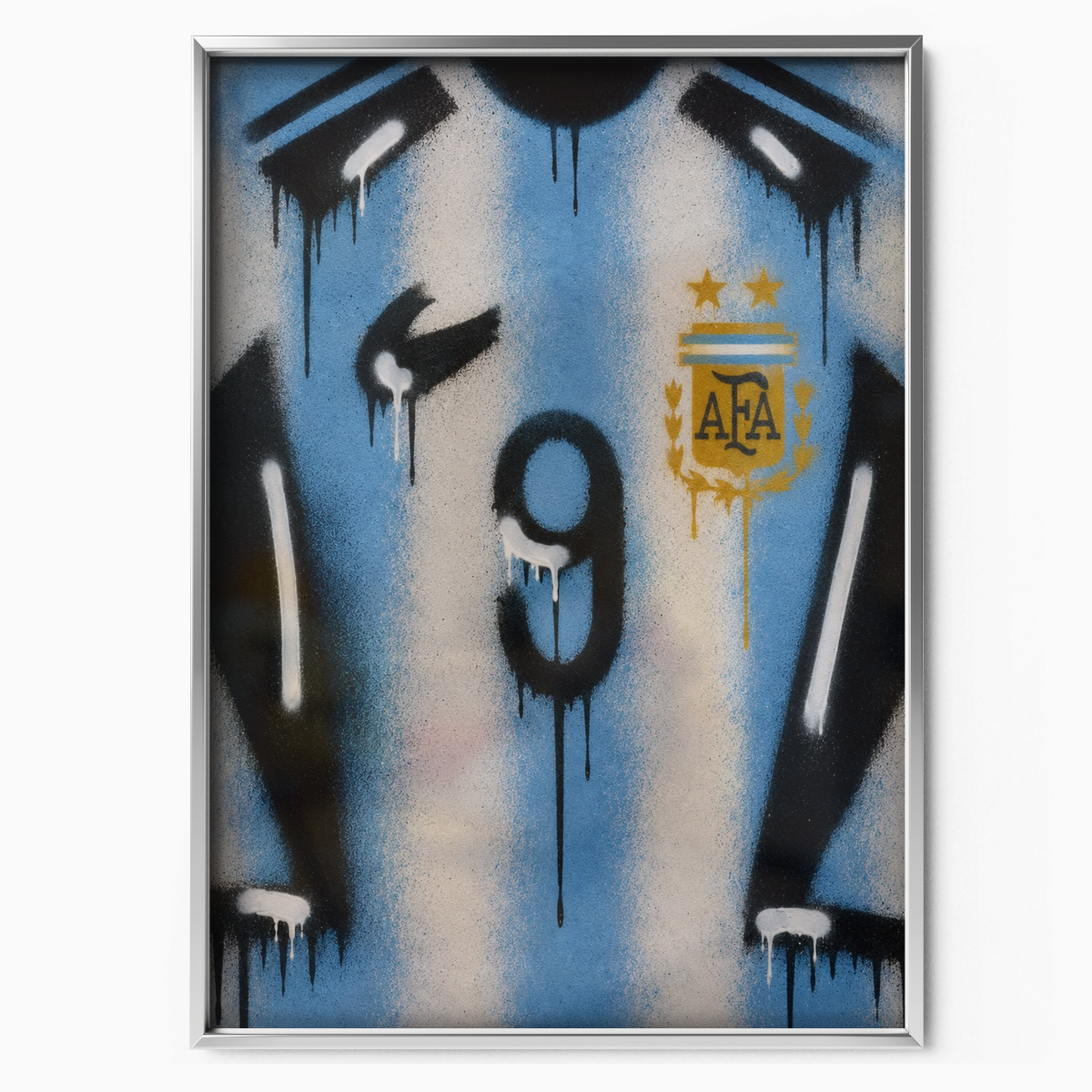 Argentina National Team - Jersey Art Poster