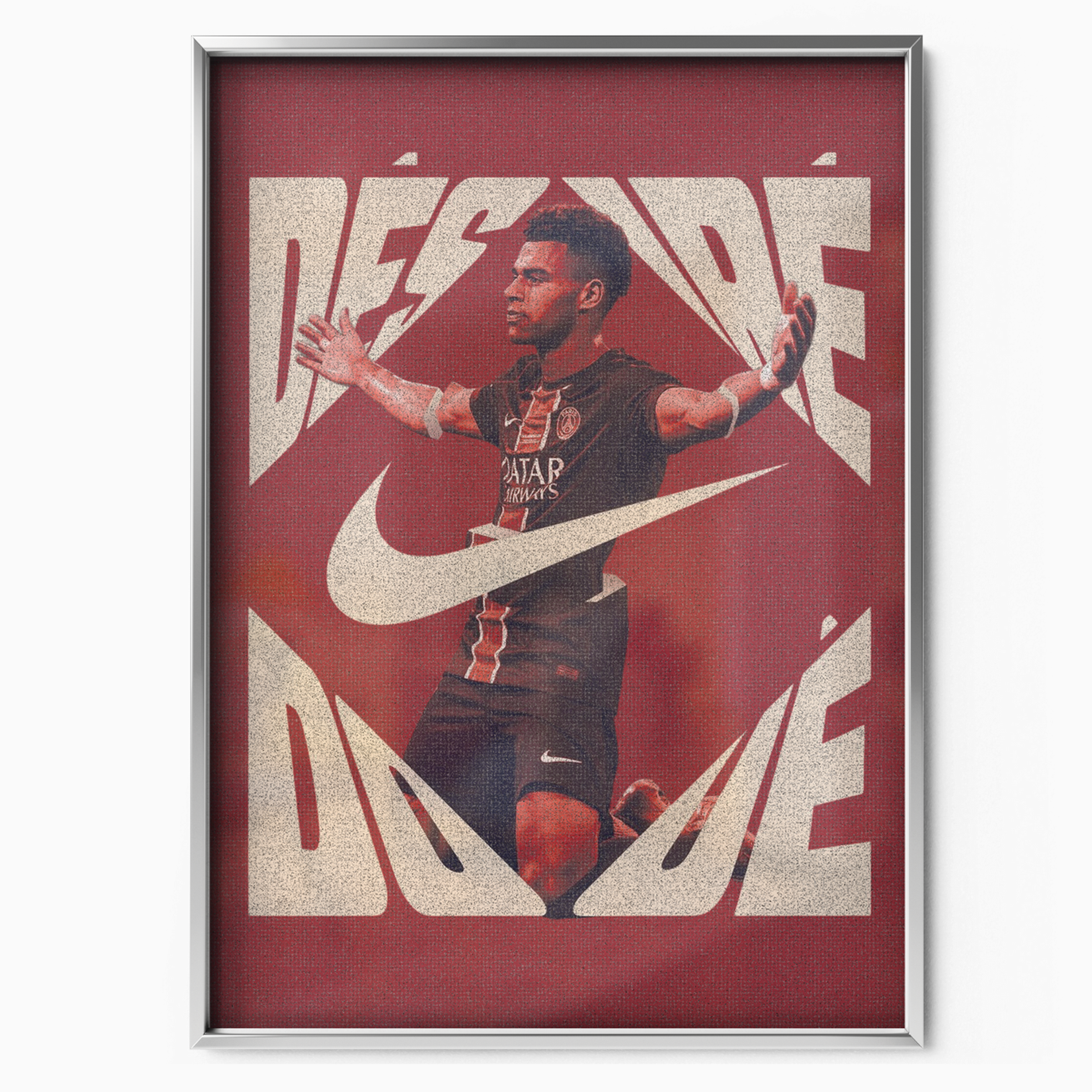 Desire Doue - PSG Number 7 Poster