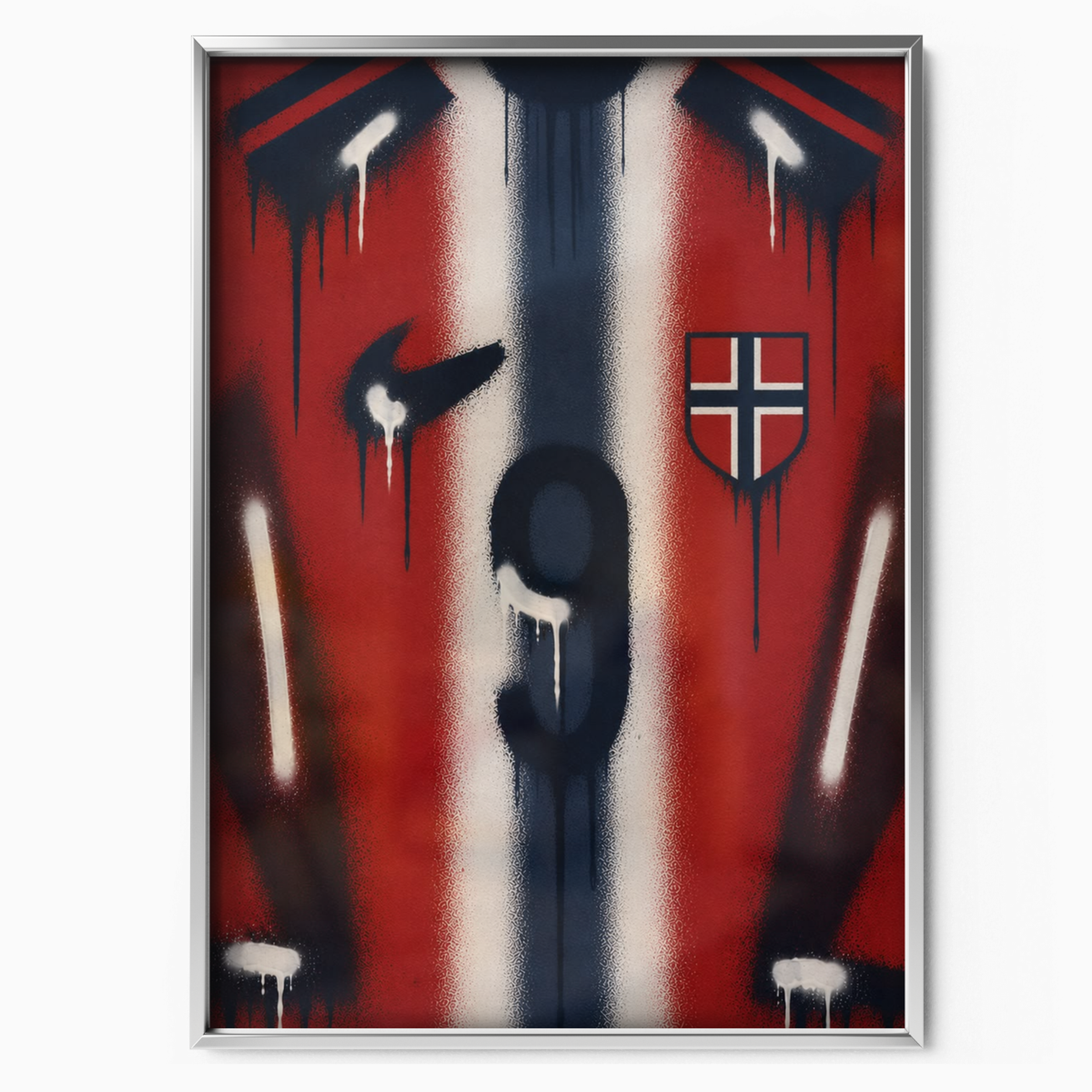 Erling Haaland - Norway Number 9 Poster