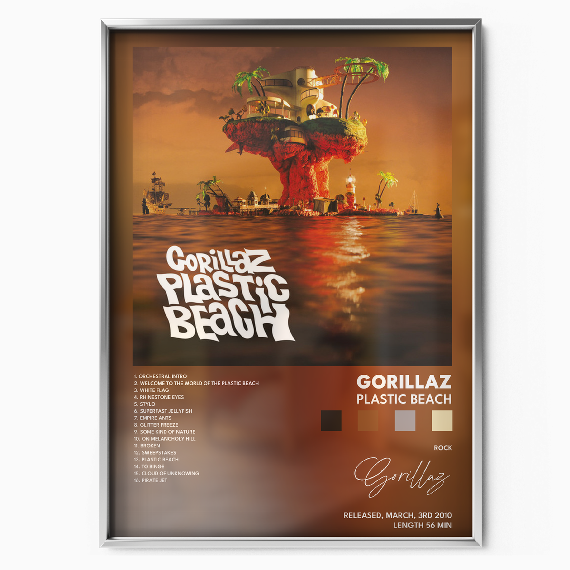 gorillaz Plastic Beach poster