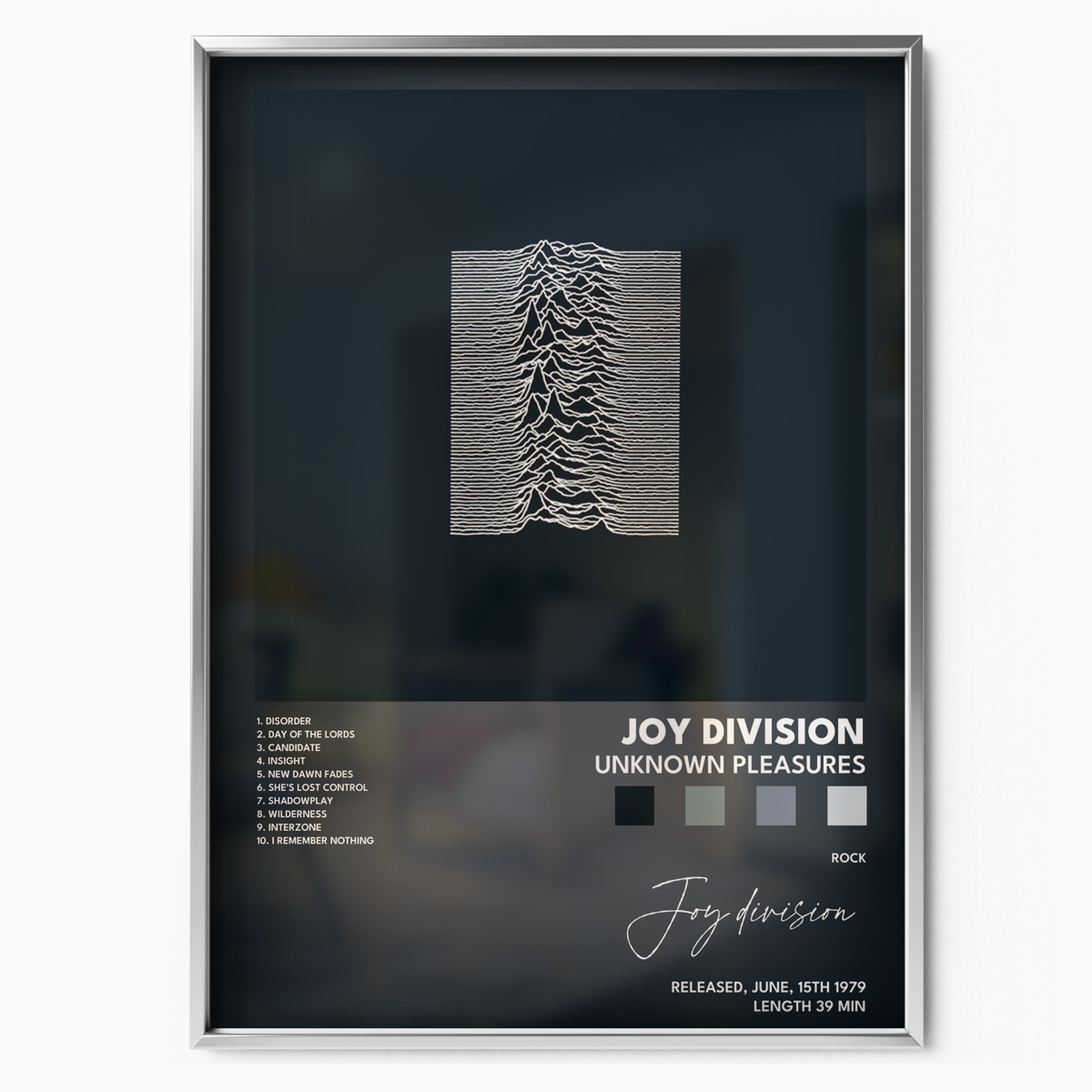 joy division Unknown Pleasures poster