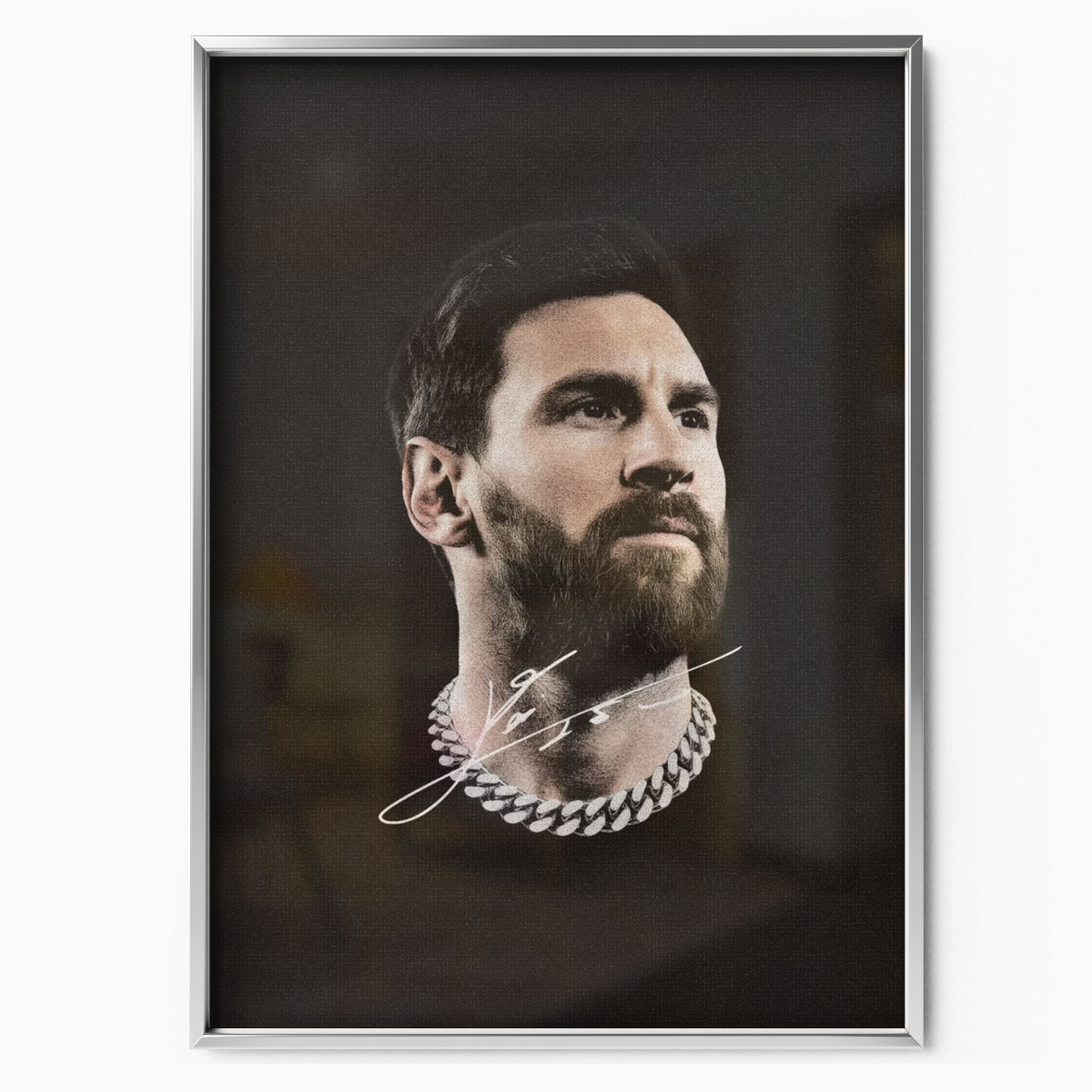 Lionel Messi - Chain Portrait Poster