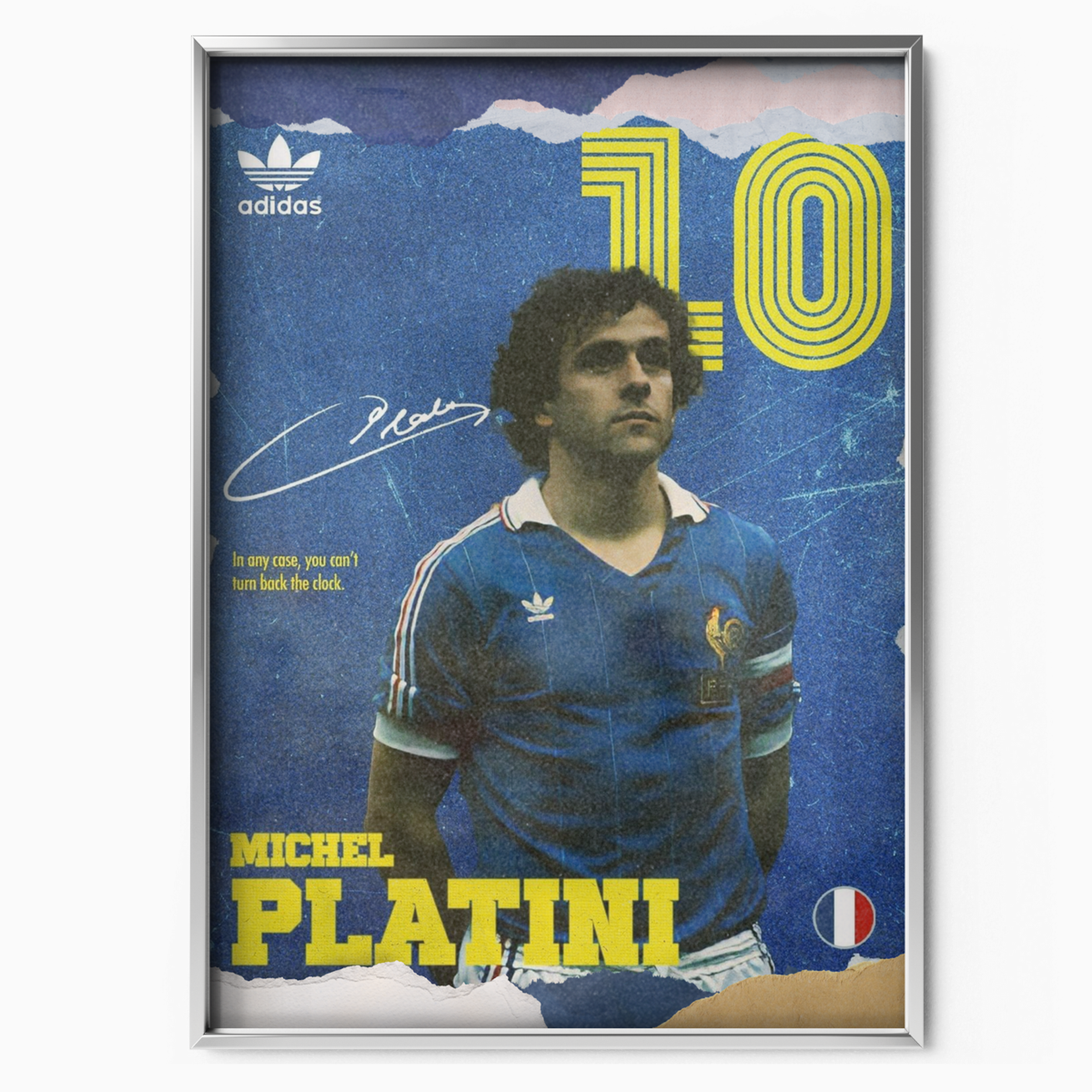 Michel Platini - France Number 10 Poster