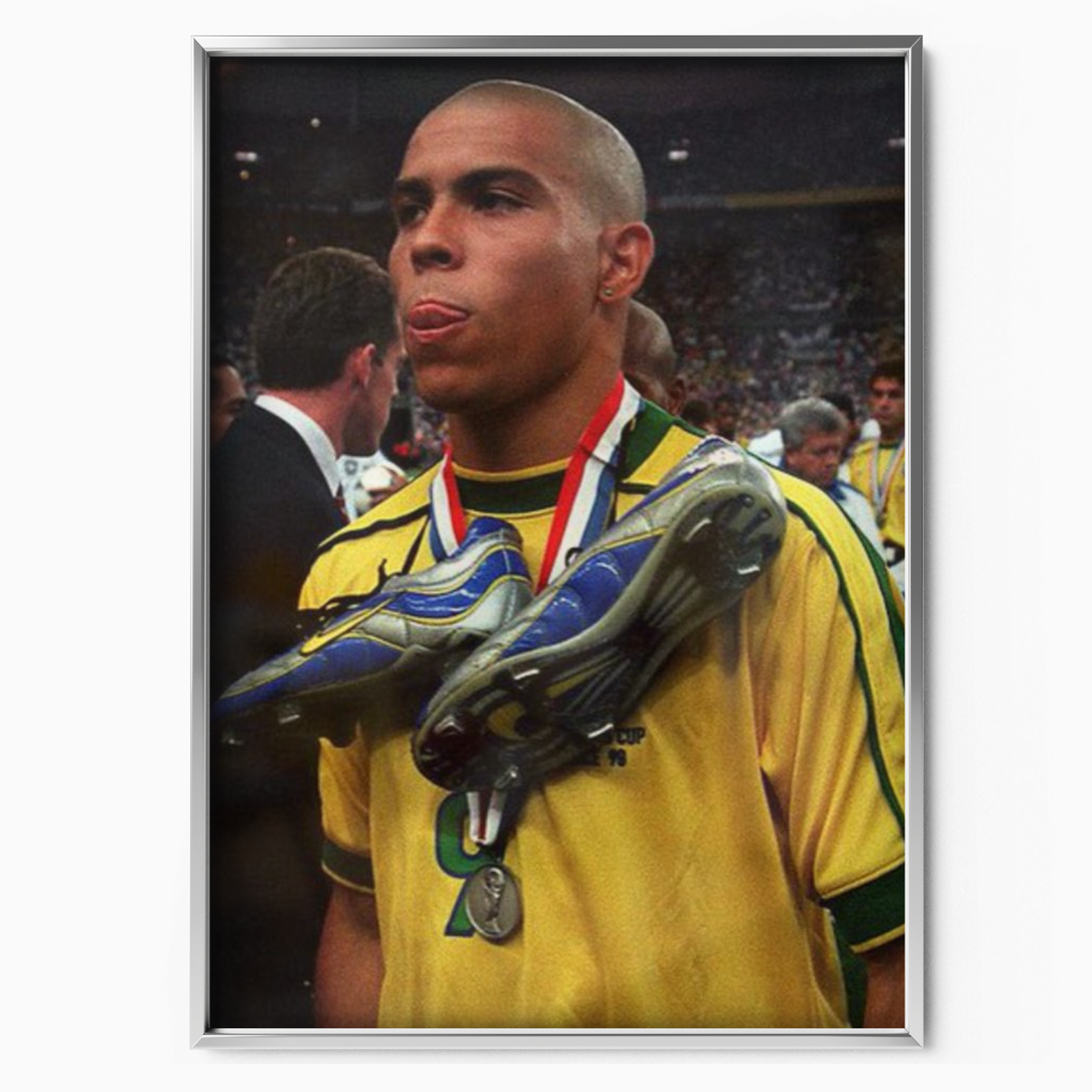 Ronaldo Nazario - Brazil 1998 Poster