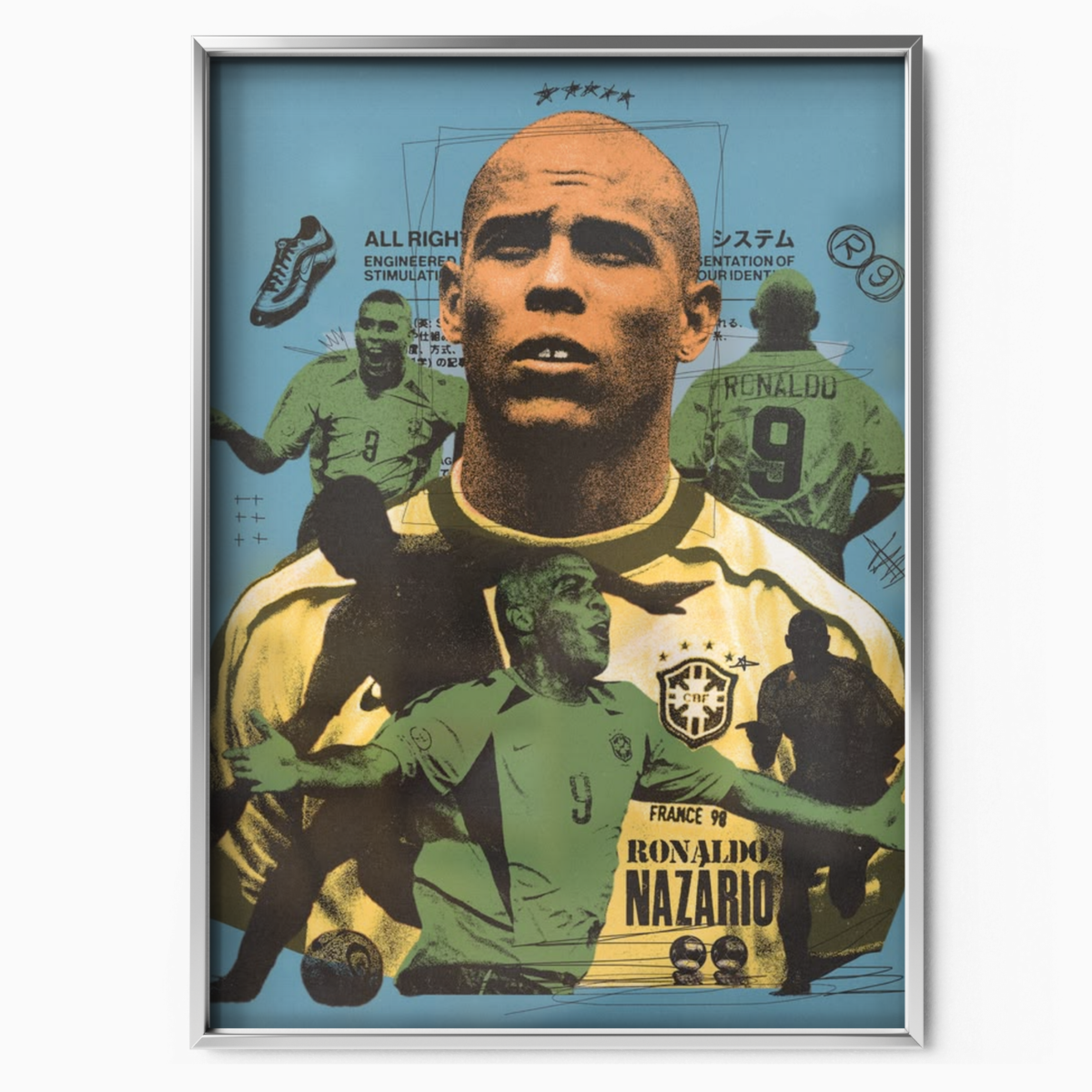 Ronaldo Nazario - France 98 Poster