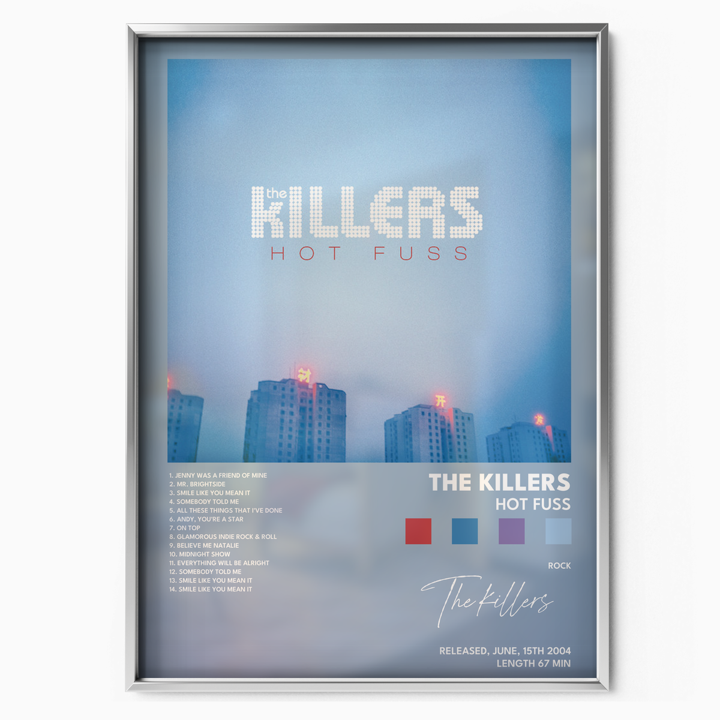 the killers Hot Fuss poster