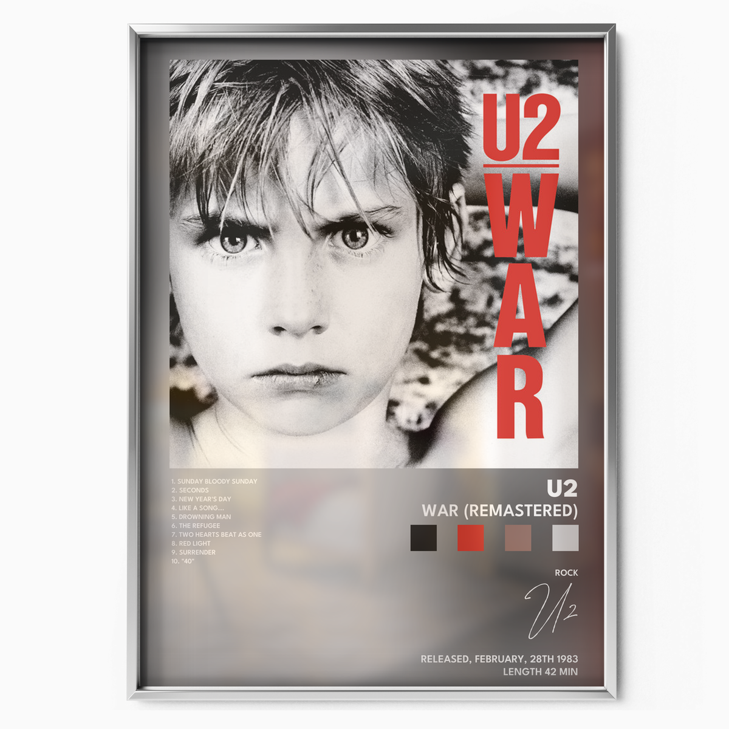 u2 War Remastered poster