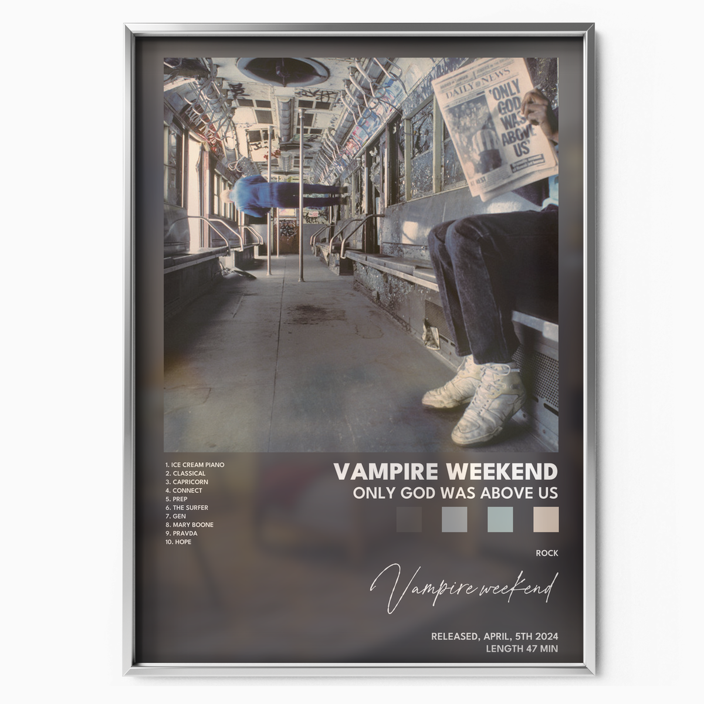 vampire weekend Only God Was Above Us poster