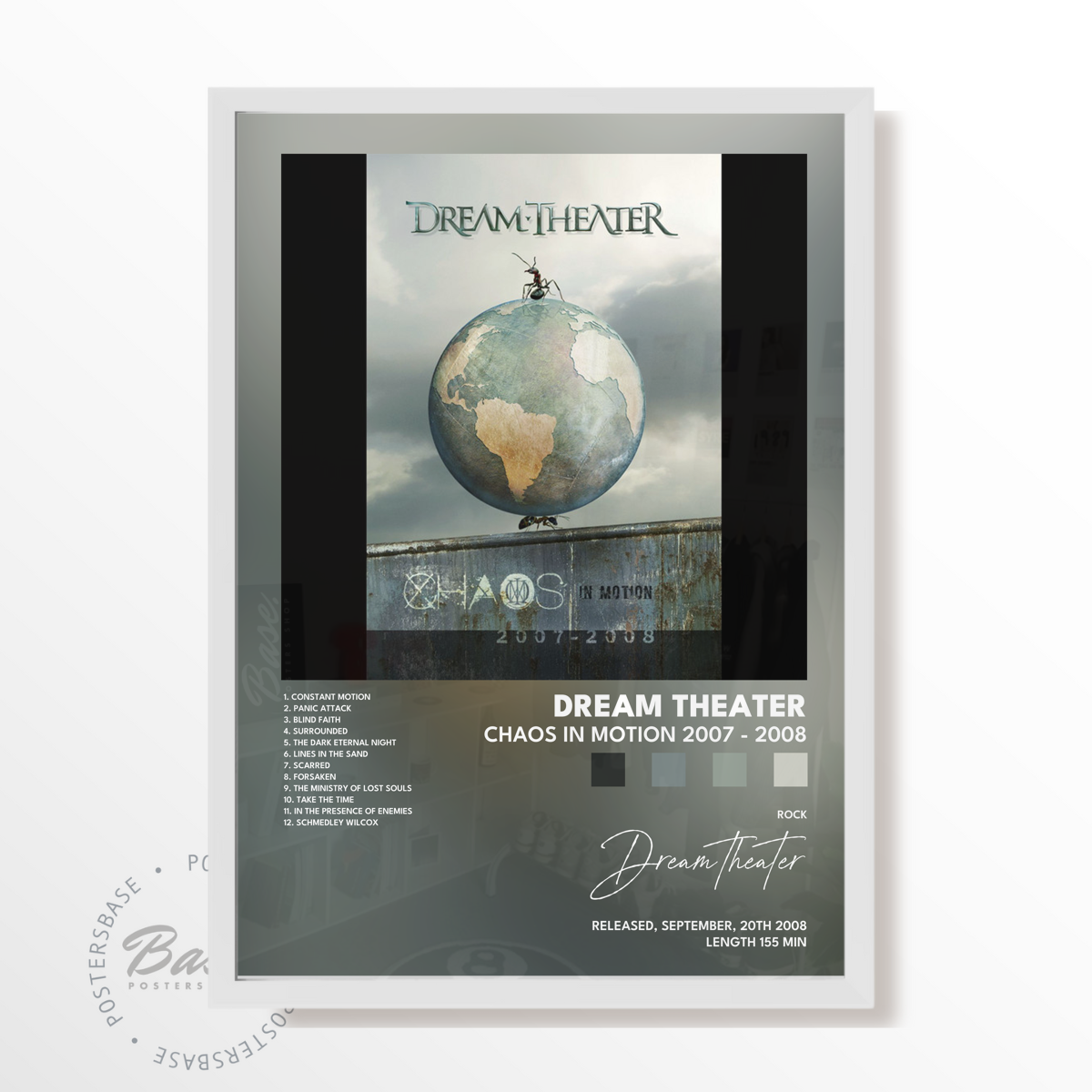 dream theater Chaos in Motion 2007 2008 poster