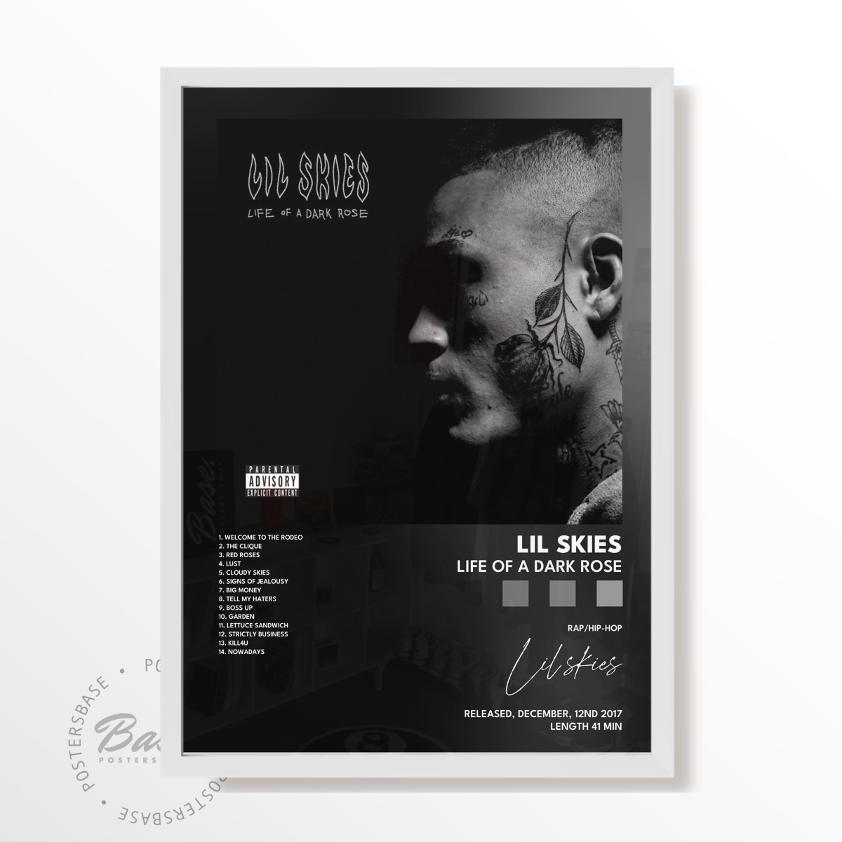 lil skies Life of a Dark Rose poster
