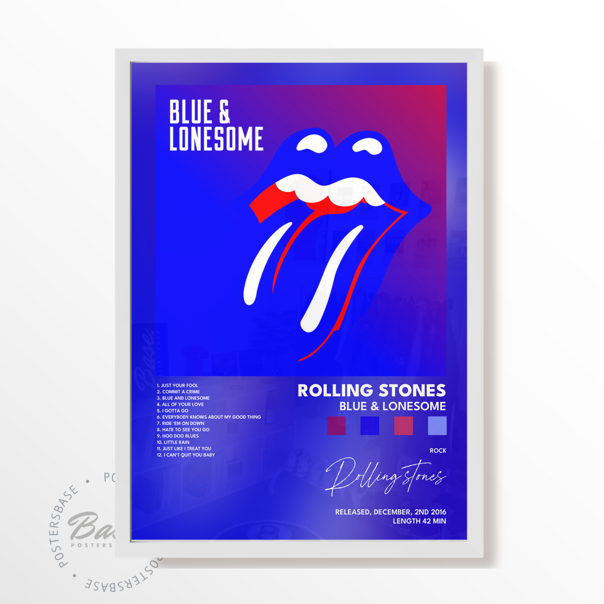 rolling stones Blue Lonesome poster