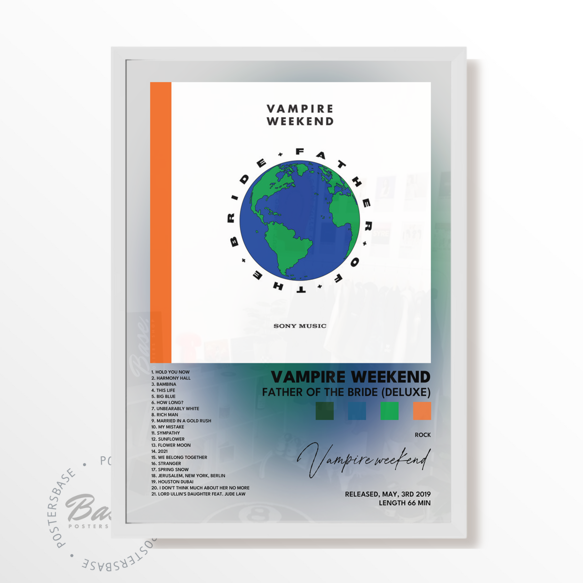 vampire weekend Father of the Bride Deluxe poster