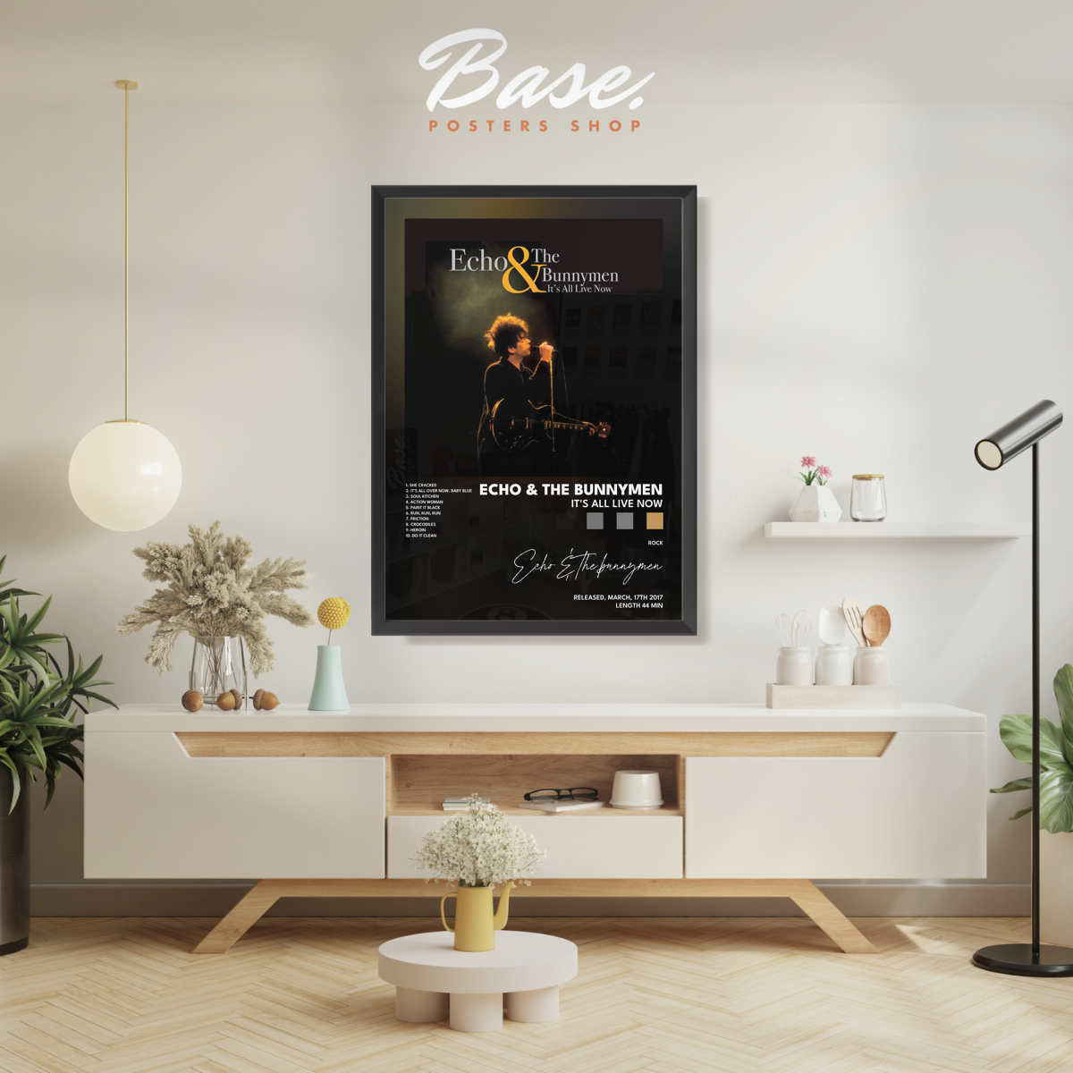 echo the bunnymen Its All Live Now poster