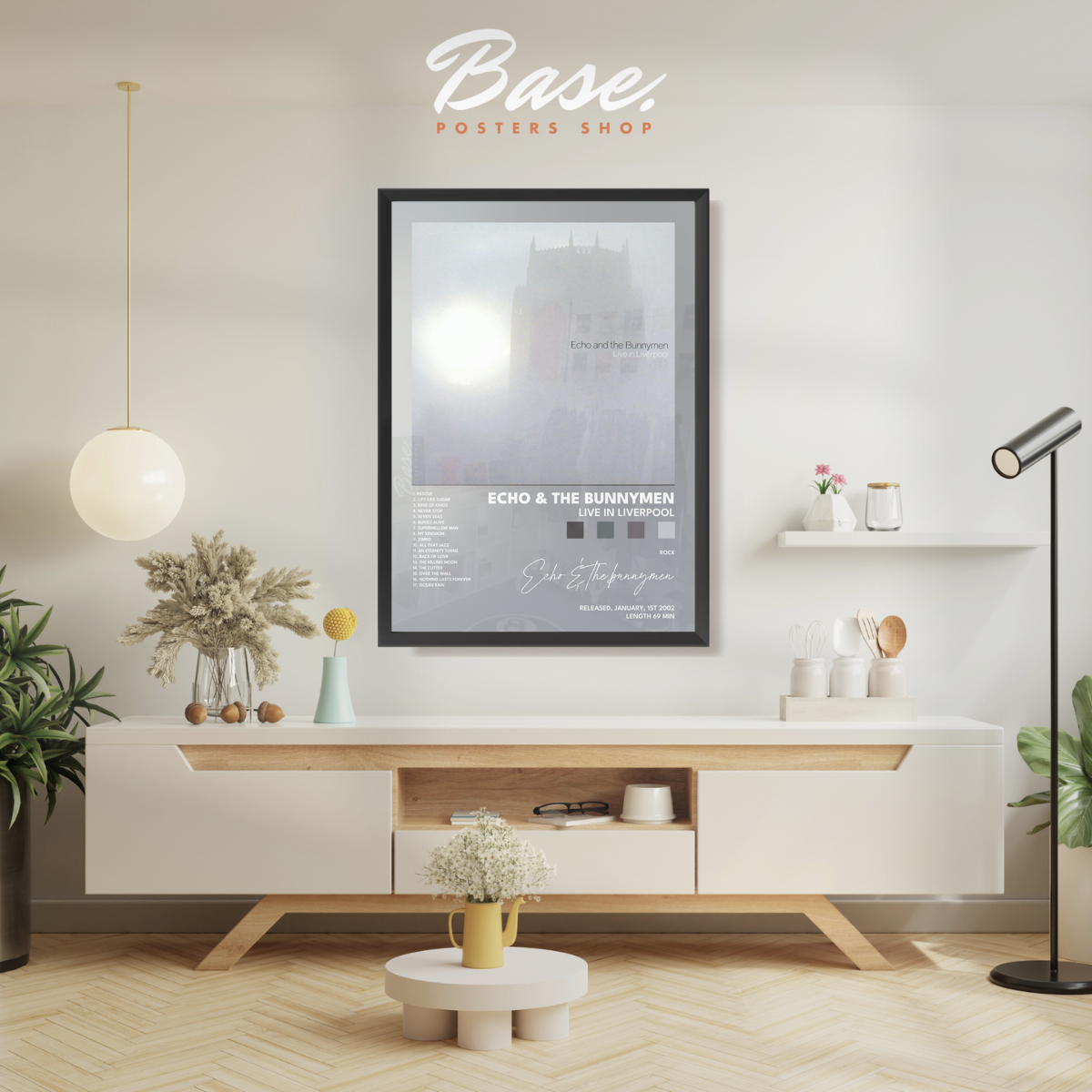 echo the bunnymen Live in Liverpool poster