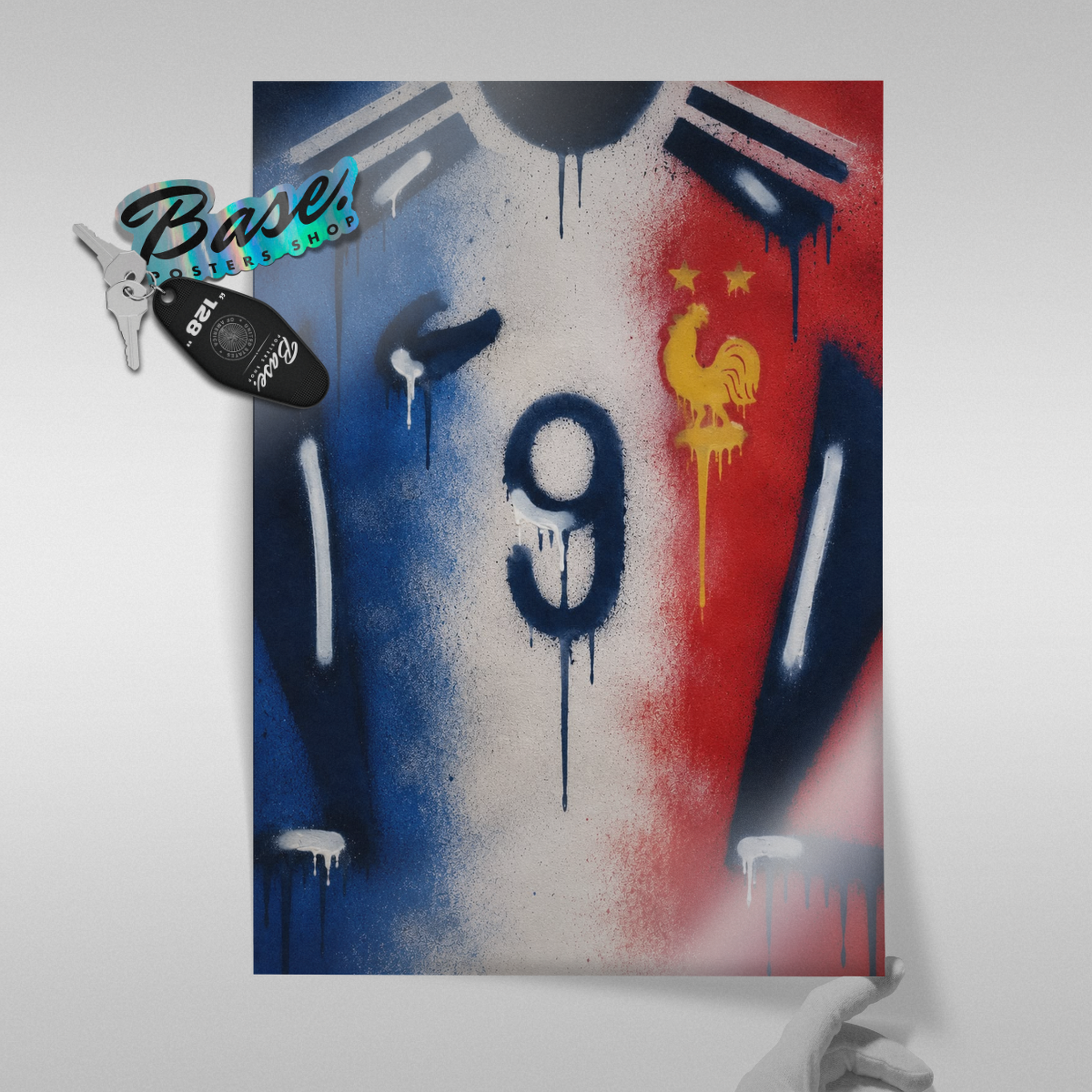 France National Team - Number 9 Poster