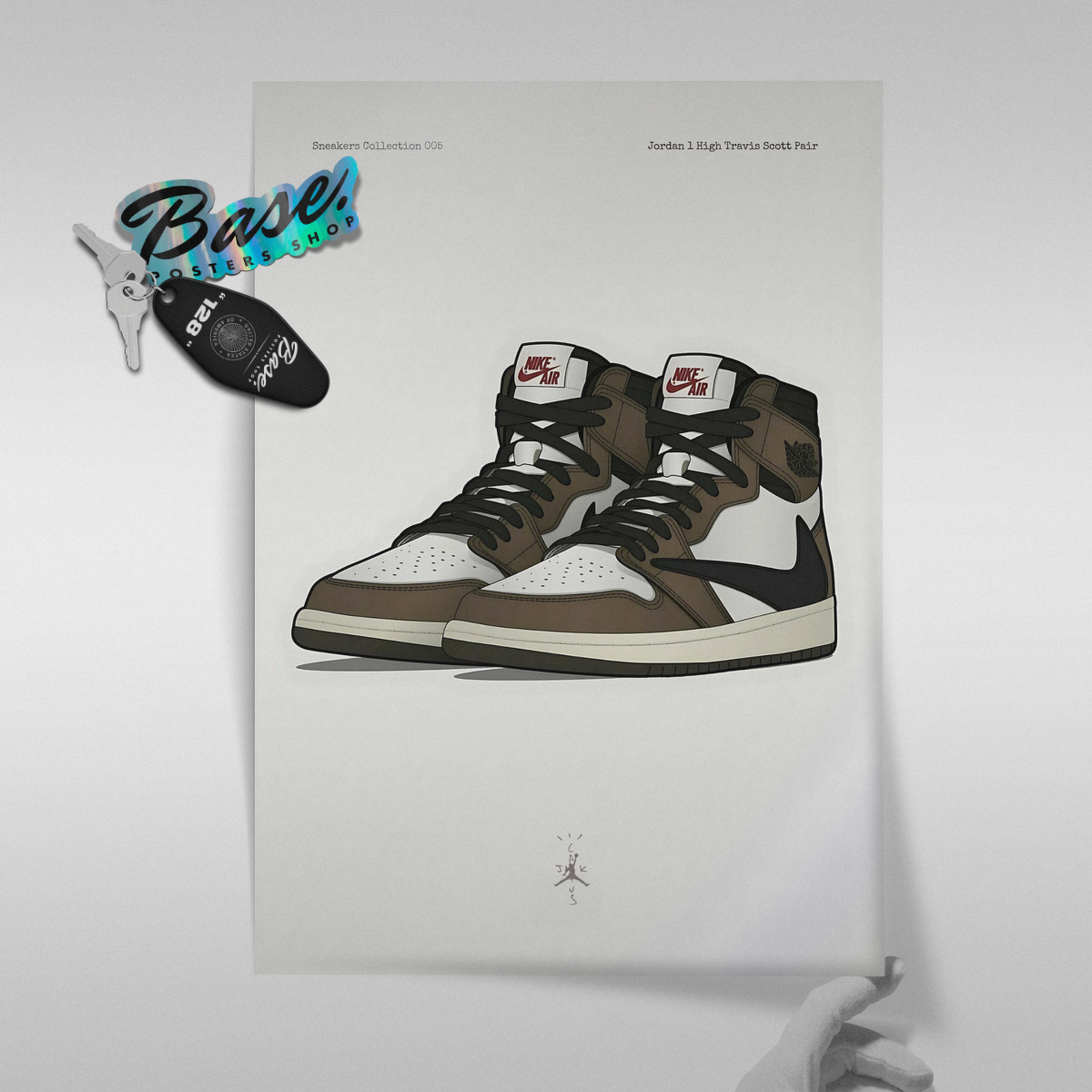 Jordan 1 High Travis Scott Pair