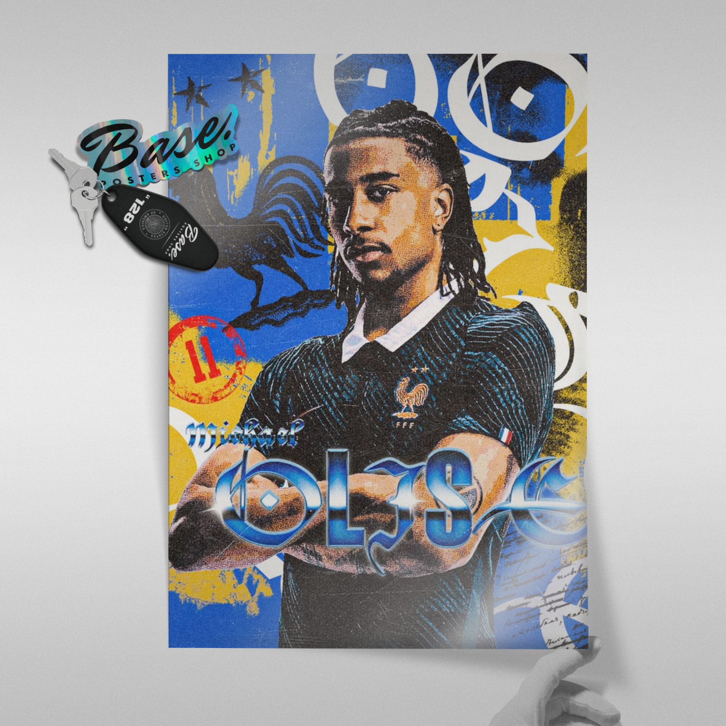Michael Olise - France Number 11 Poster