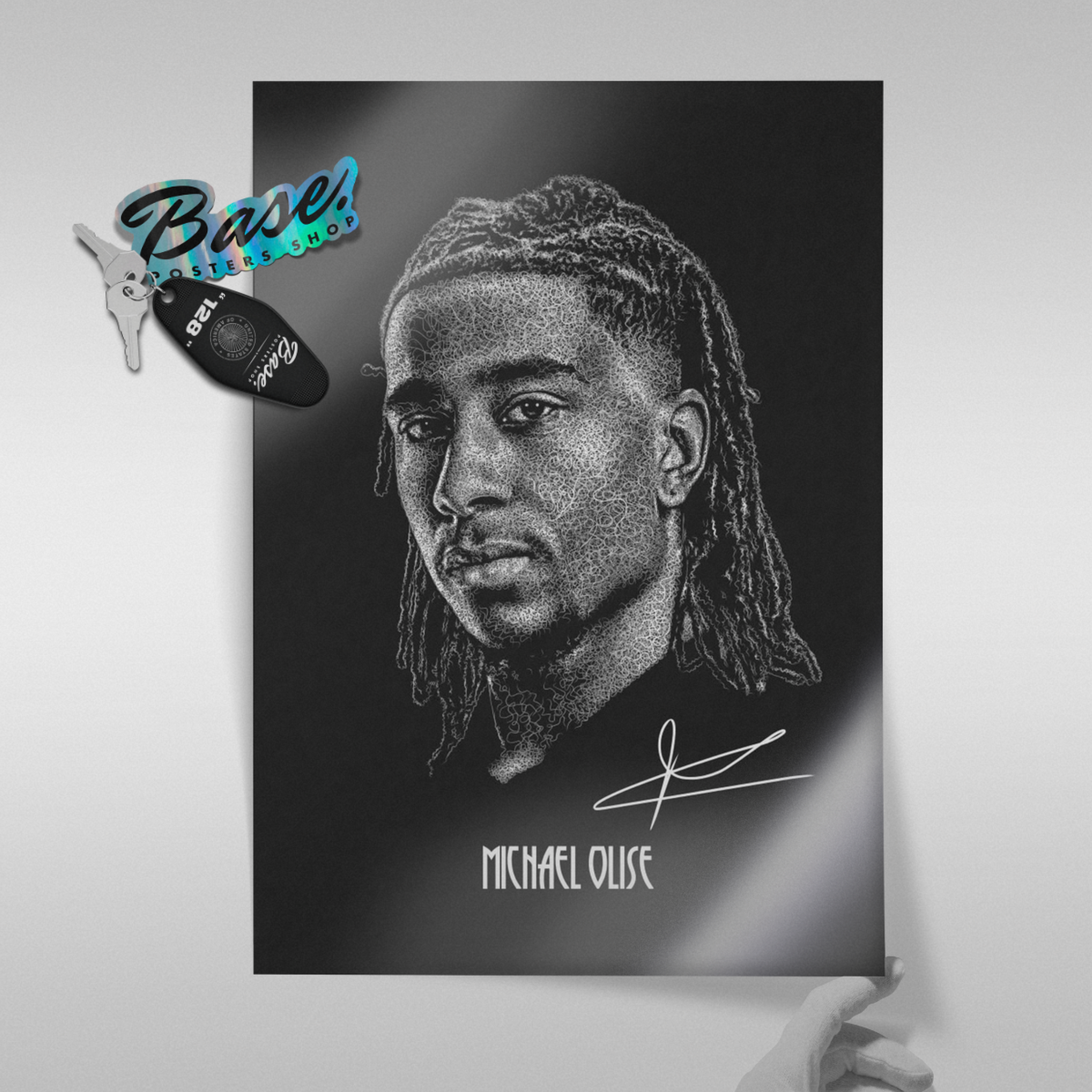 Michael Olise - Signature Portrait Poster