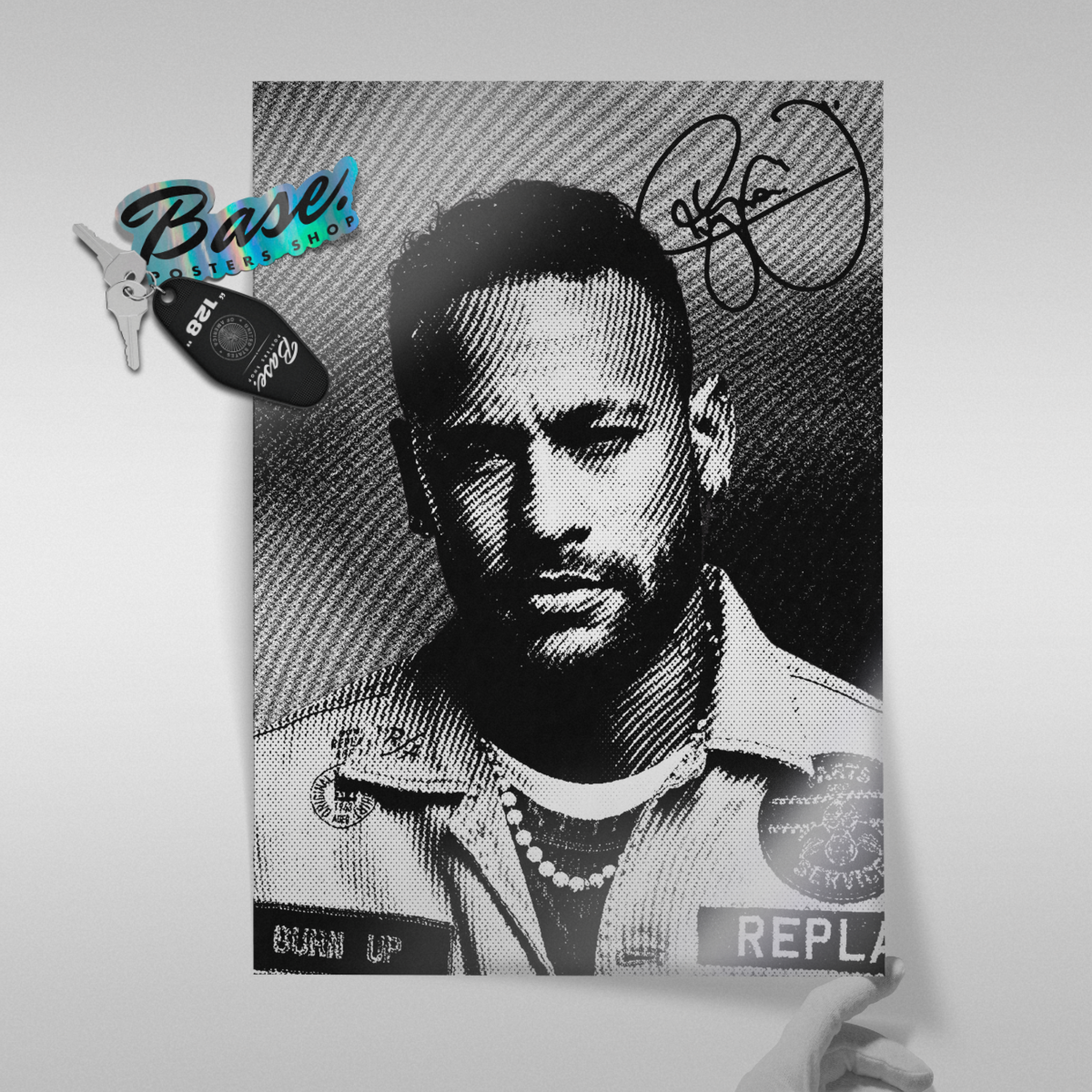 Neymar Jr - Burn Up Signature Poster