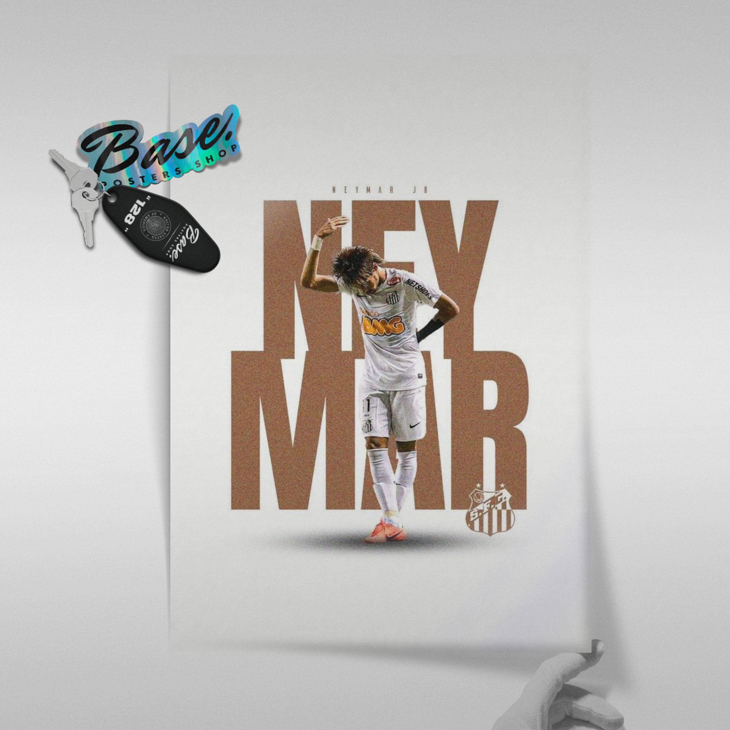 Neymar Jr - Santos Celebration Poster