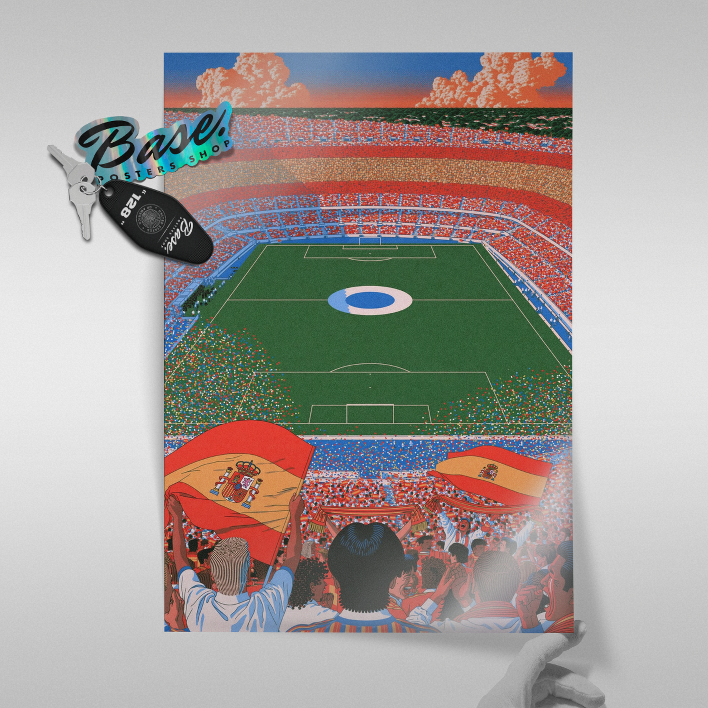 Spain National Team - Stadium Flags Poster