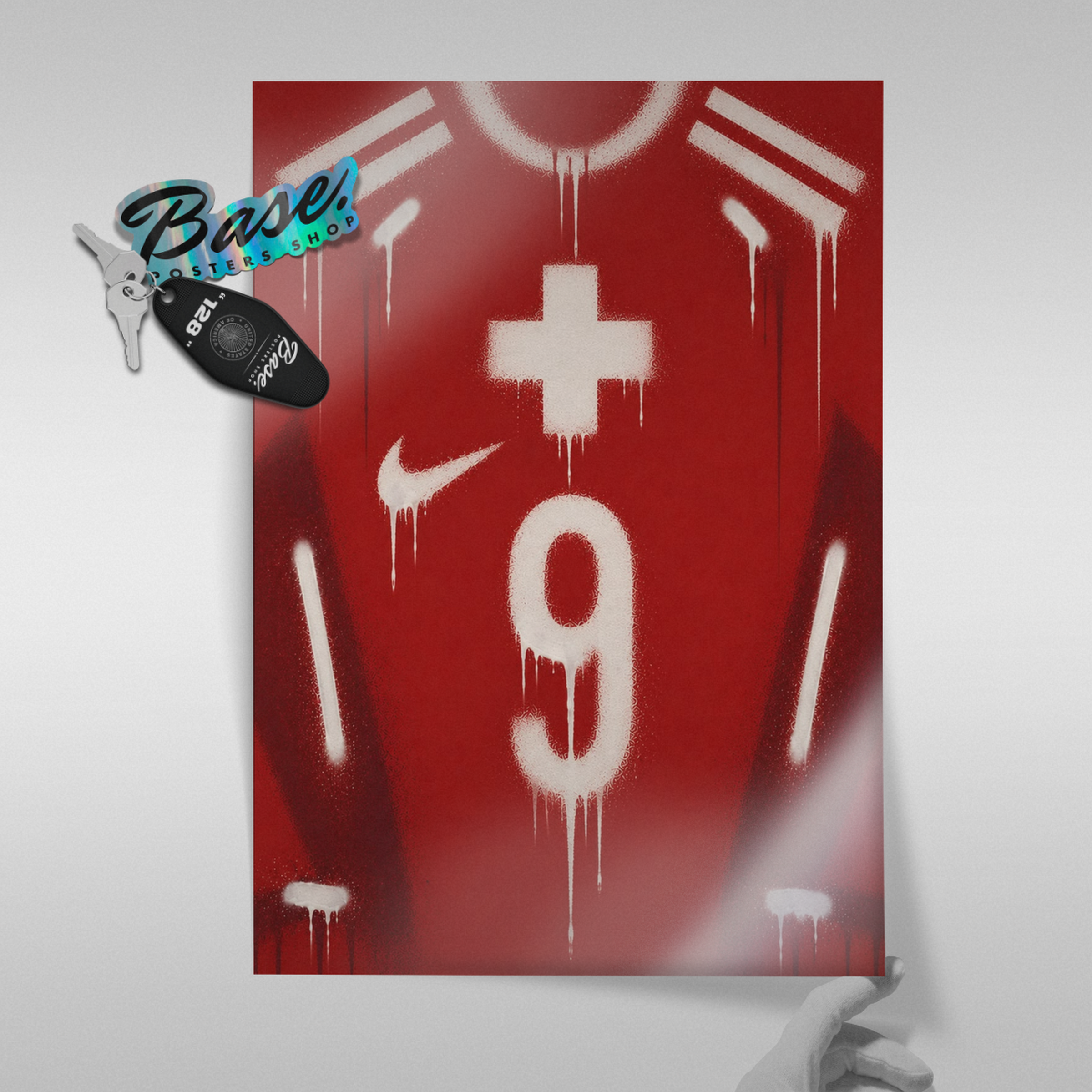 Switzerland National Team - Jersey Art Poster