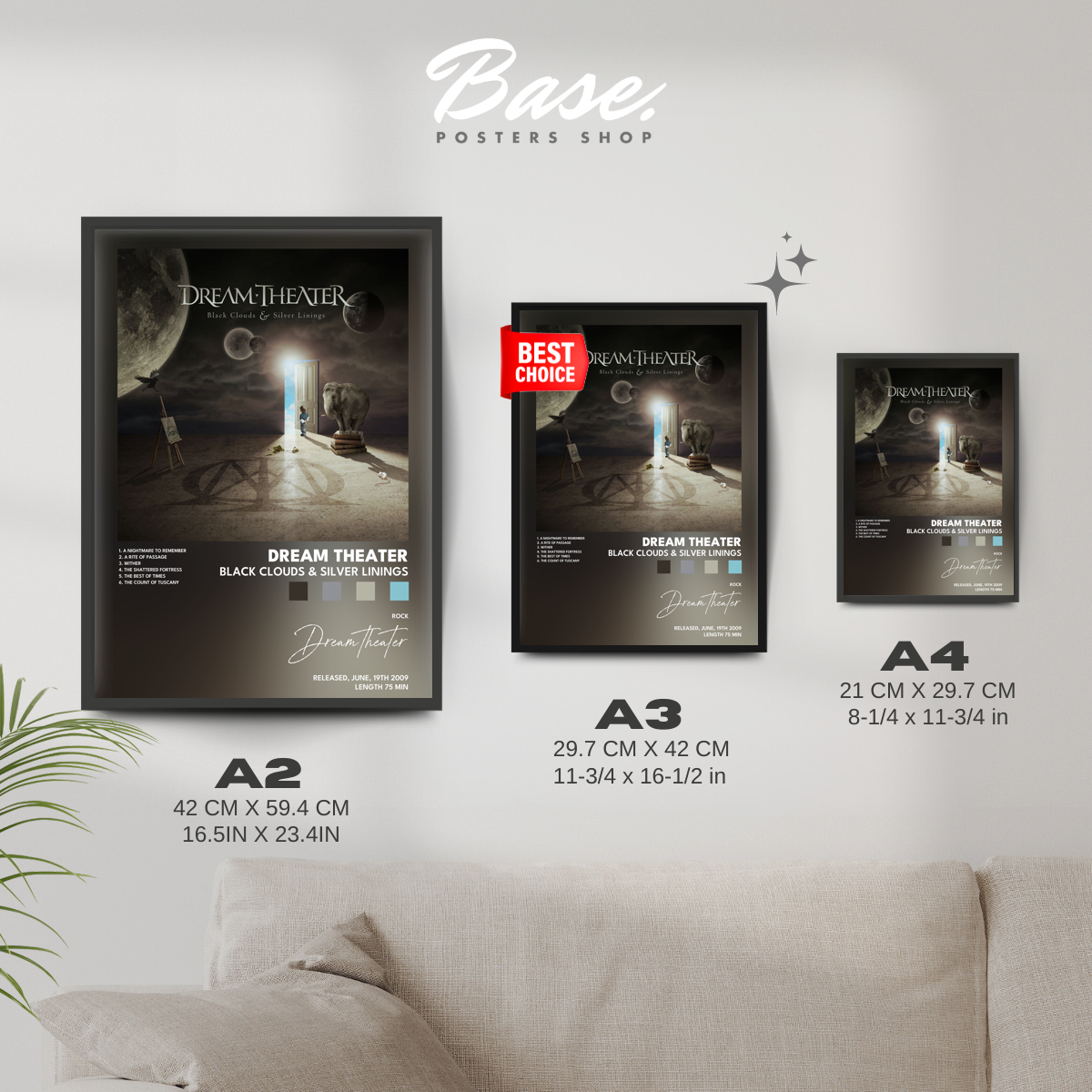 dream theater Black Clouds Silver Linings poster