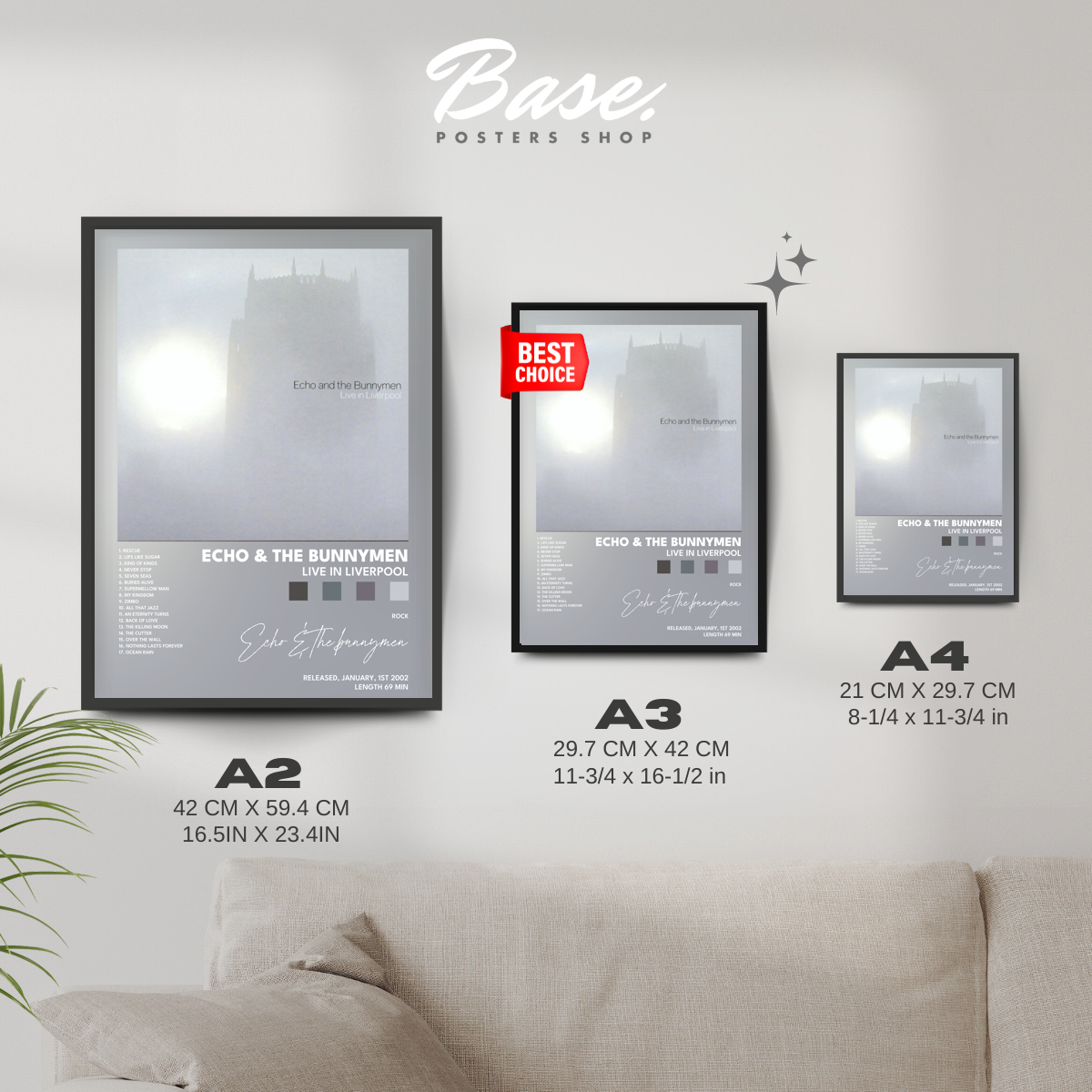 echo the bunnymen Live in Liverpool poster