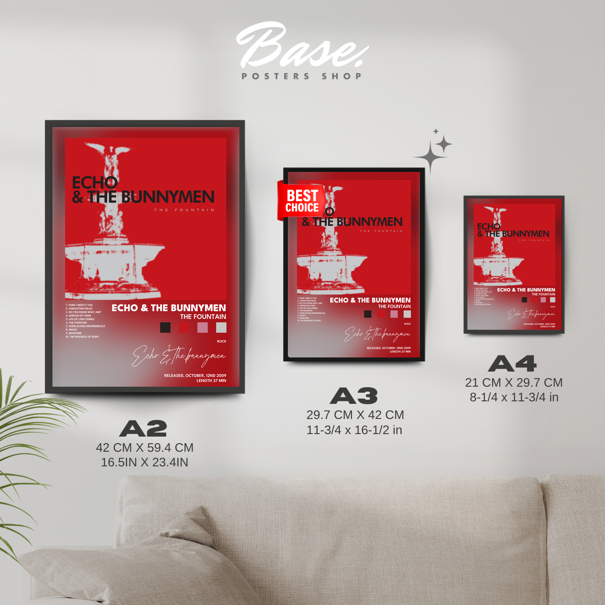 echo the bunnymen The Fountain poster