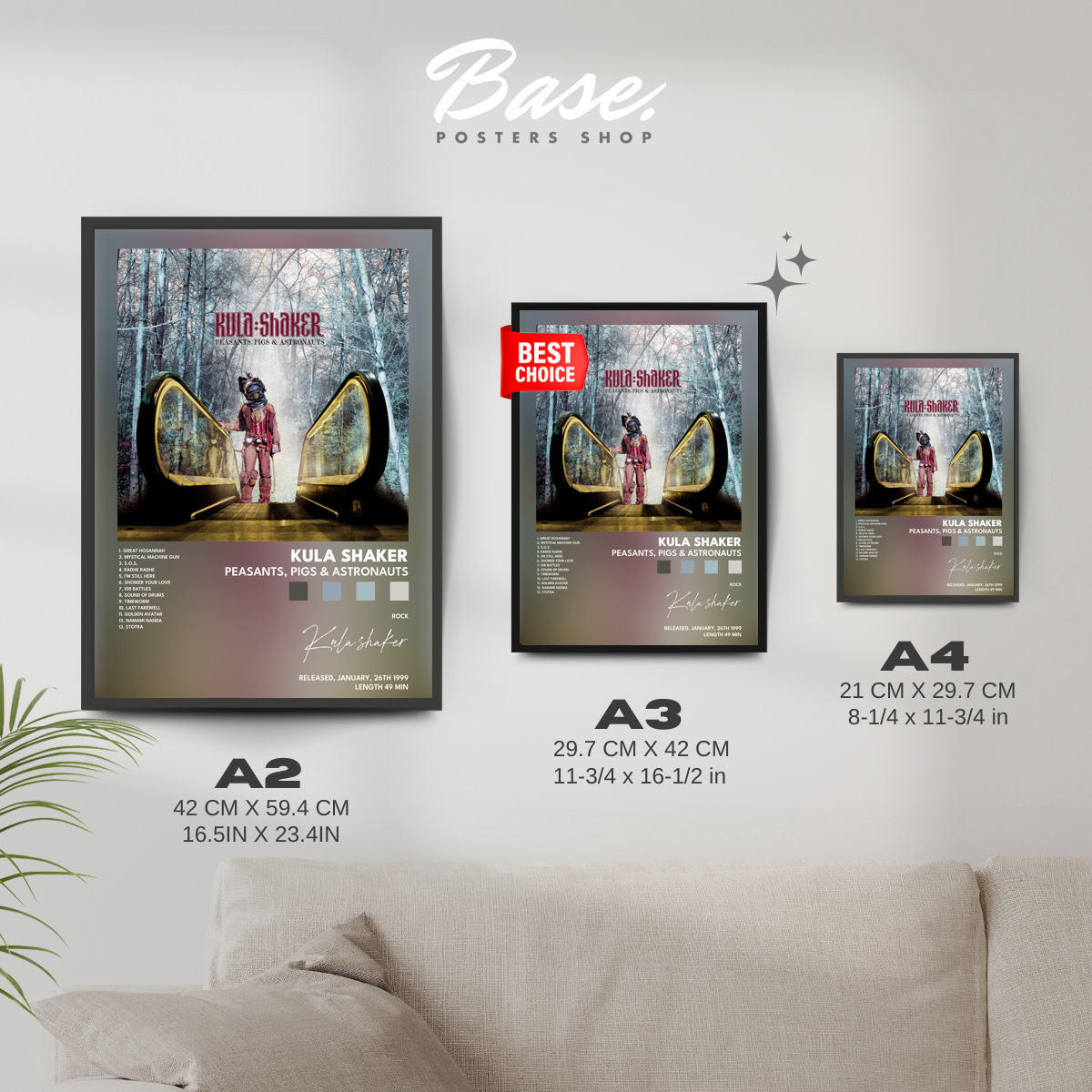 kula shaker Peasants Pigs Astronauts poster