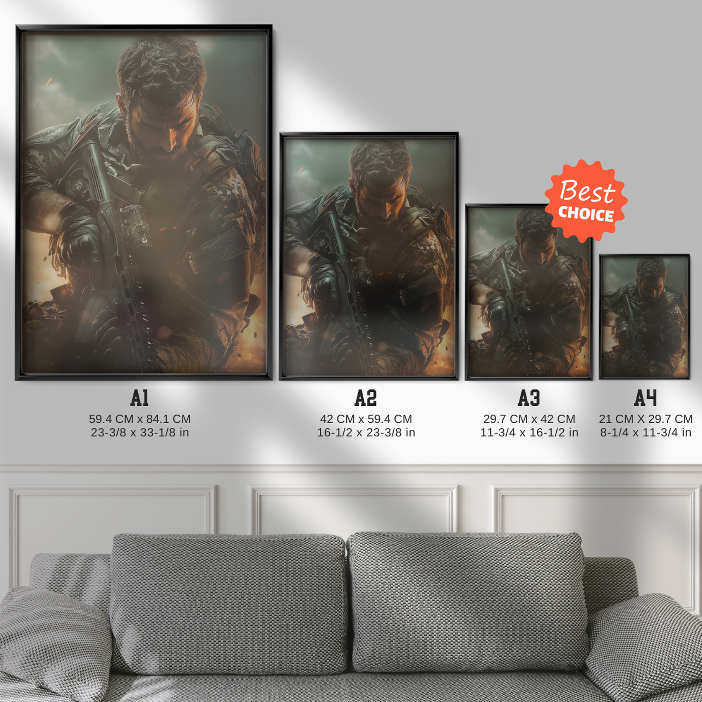 Call Of Duty – Tactical Soldier In Flames