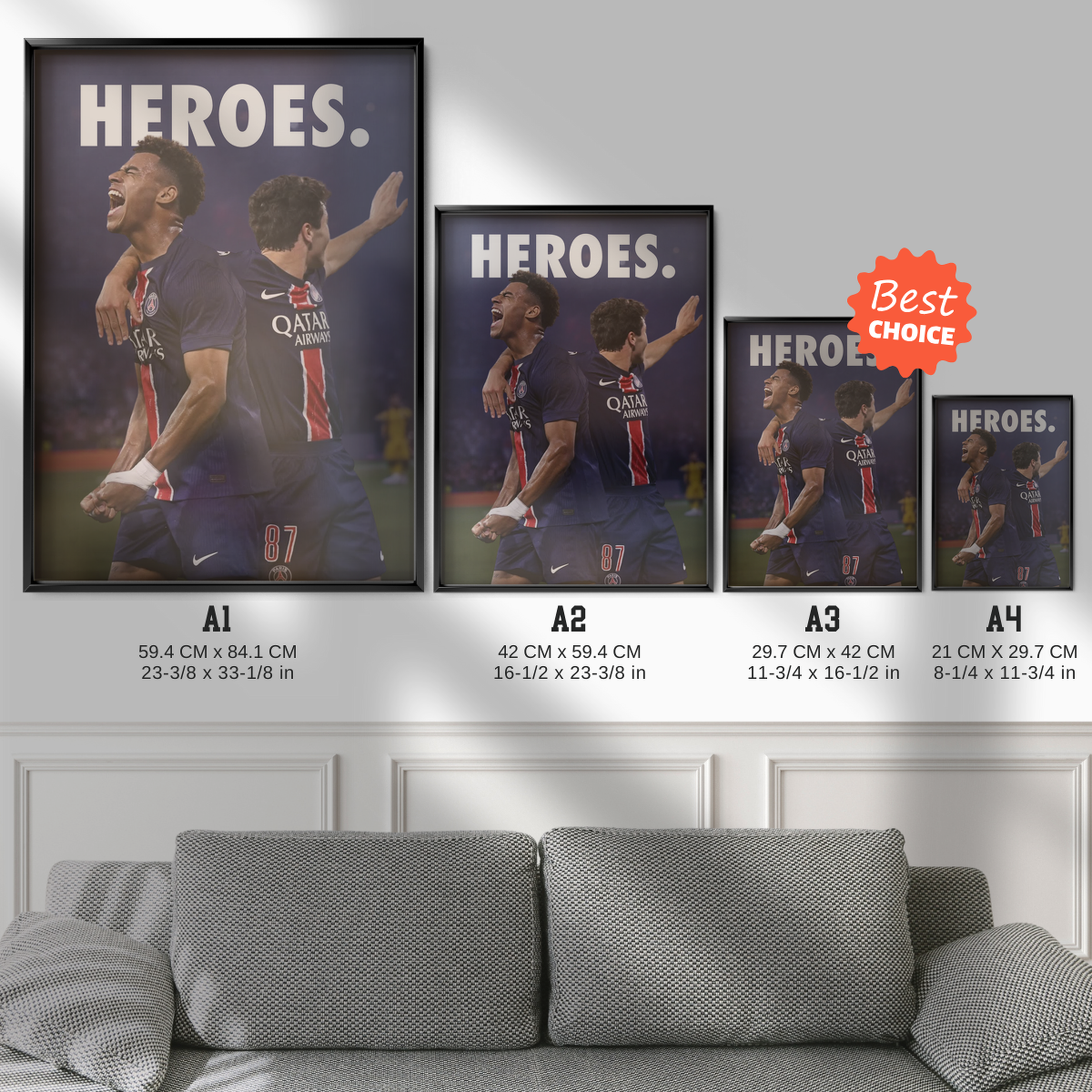 Doué X Joao Neves 'heroes'