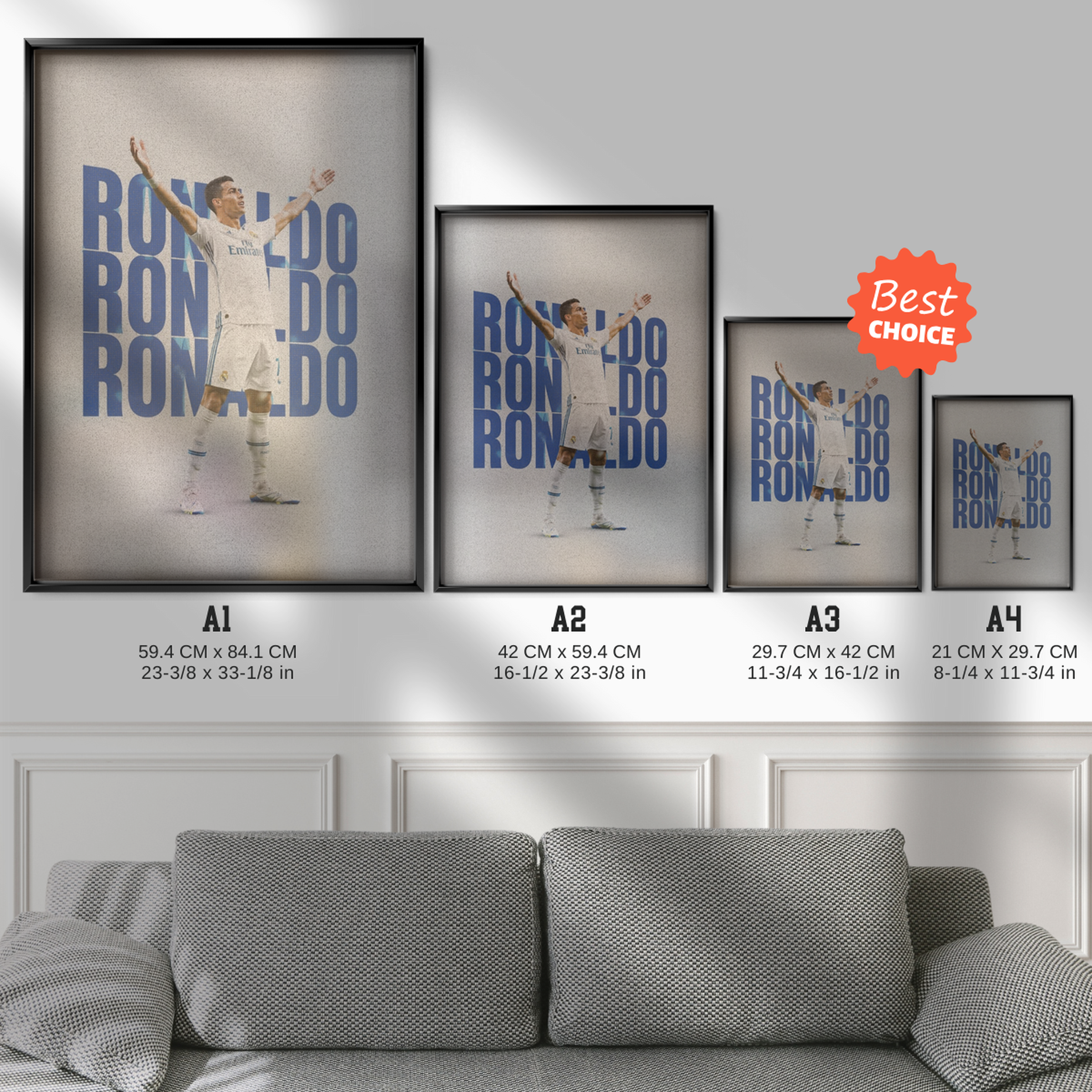 Cristiano Ronaldo - Real Madrid Celebration Poster