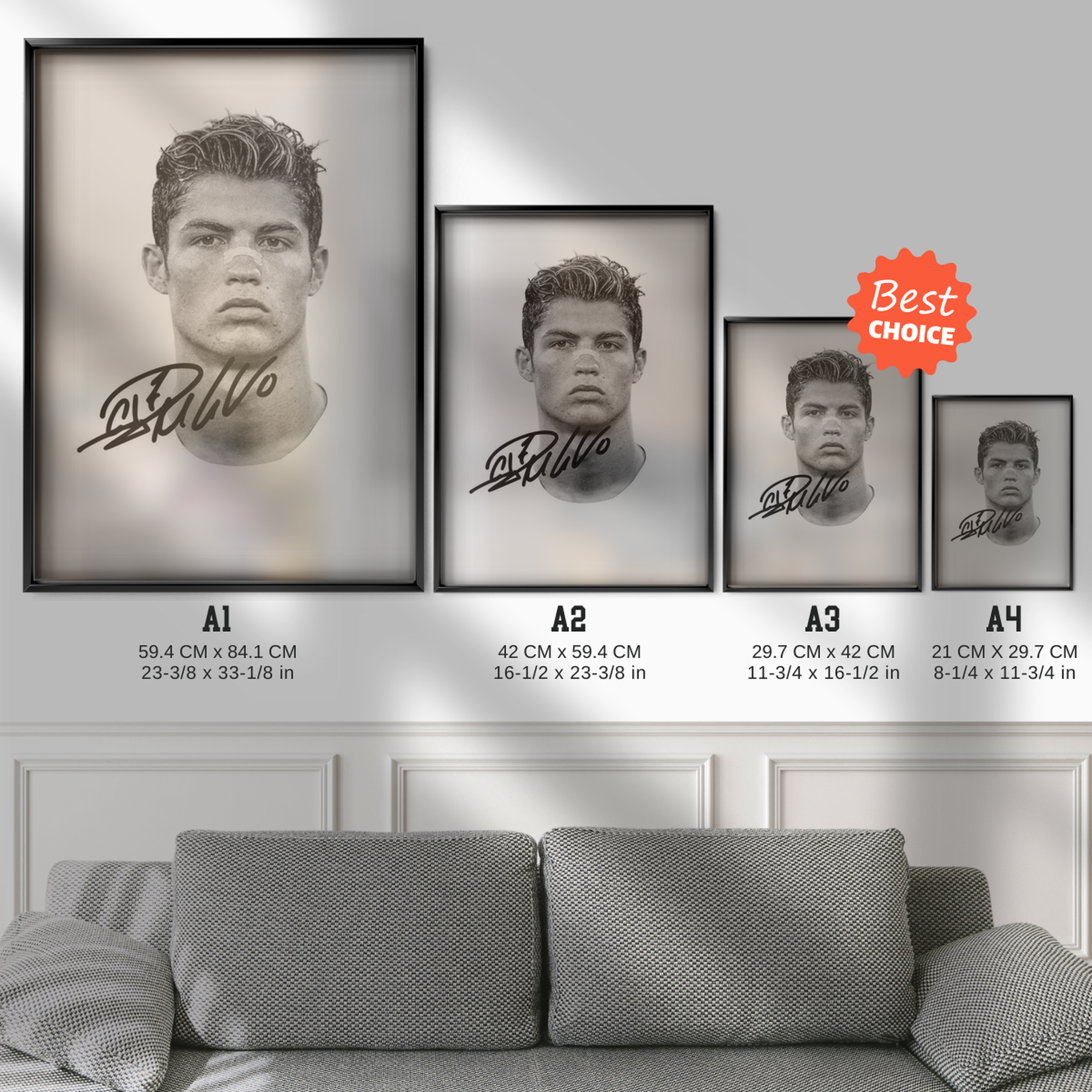 Cristiano Ronaldo - Young Legend Signature Poster