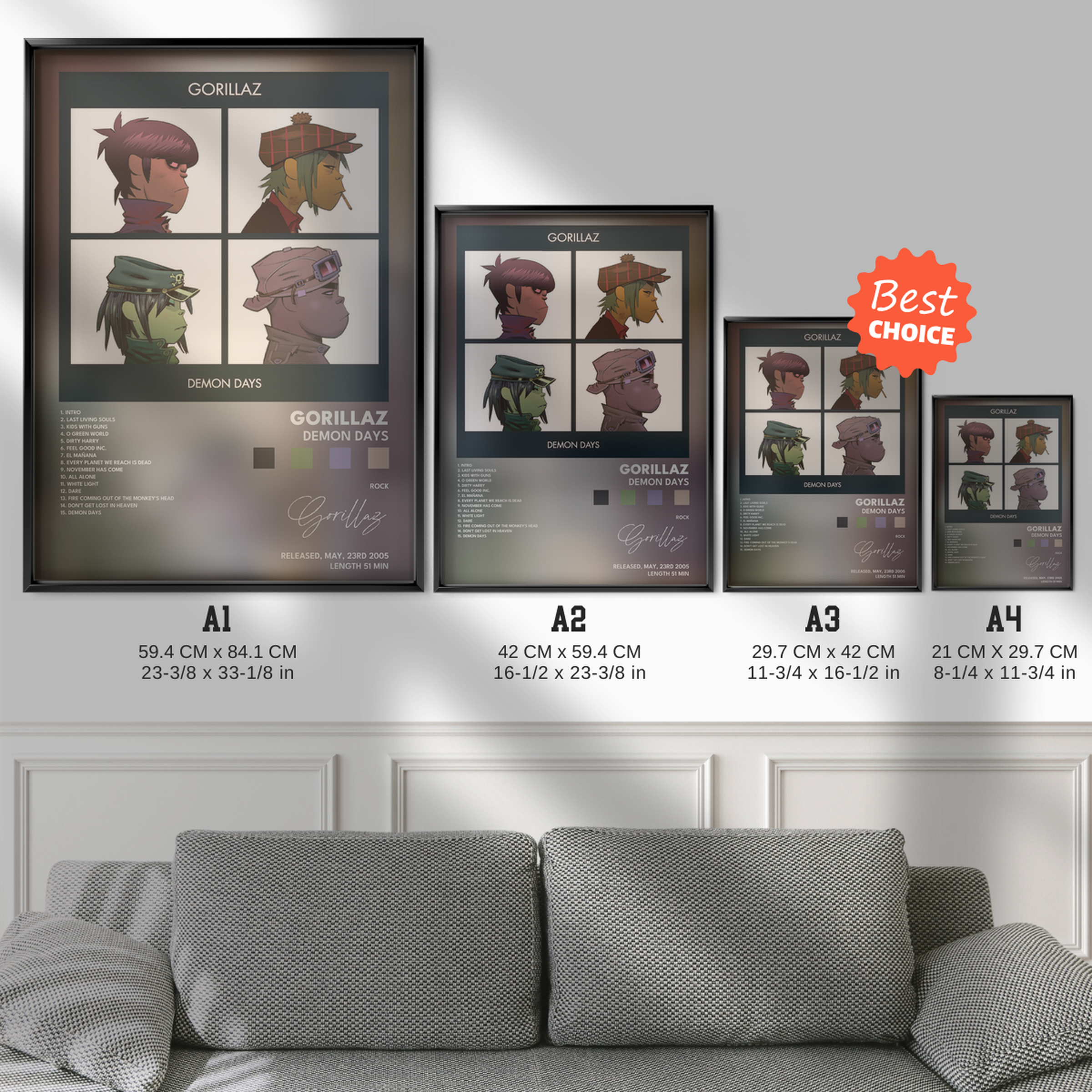gorillaz Demon Days poster