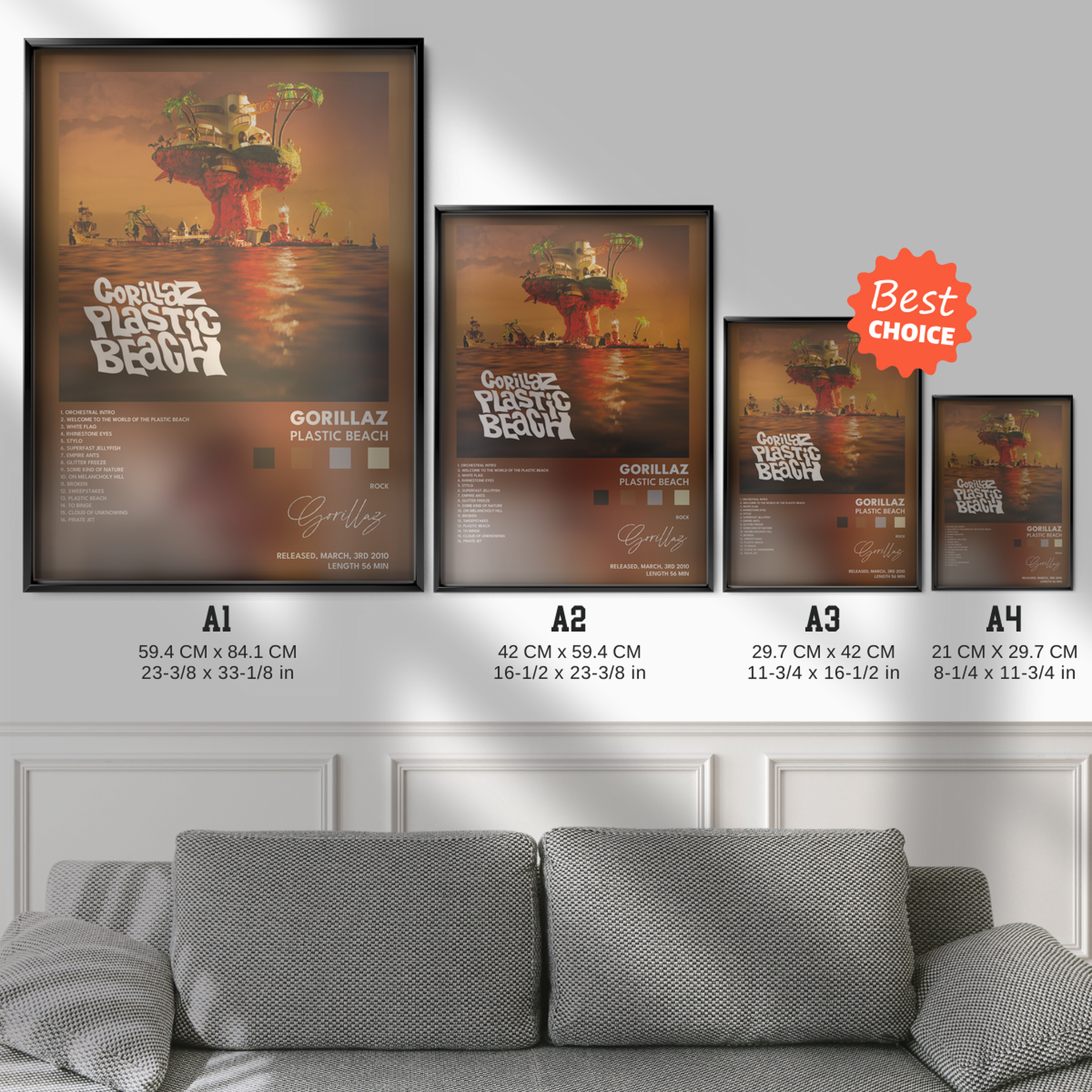 gorillaz Plastic Beach poster